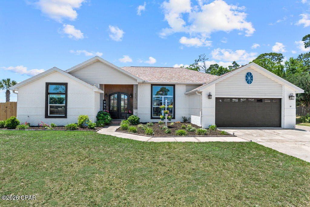 CURRENTLY UNDER CONTRACT, SELLER WILL CONSIDER BACKUP OFFERS Welcome to your slice of waterfront paradise at 858 Plantation Way in Panama City! This spacious 4-bedroom, 2-bath home offers 2,511 square feet of comfortable living with breathtaking views of East Bay and Tyndall Air Force Base right across the water. 
Step inside to find durable and stylish porcelain tile flooring throughout, creating a clean, low-maintenance living space. The kitchen is equipped with stainless steel appliances and opens nicely into the main living areas--perfect for entertaining or keeping an eye on everything while you cook.
The primary suite is a true retreat, featuring a spa-like master bathroom designed for relaxation after a long day. With generously sized bedrooms and a functional layout, there's plenty of room for everyone. 
Out back is where this home really shines--enjoy your own private oasis with an in-ground saltwater pool, ideal for cooling off on hot Florida days or hosting weekend get-togethers. The newly installed privacy fence adds both comfort and peace of mind, while still allowing you to enjoy those stunning bay views. The home also features fresh exterior paint and new landscaping boosting curb appeal and giving it a crisp, updated look. 
If you've been dreaming of bayfront living with modern upgrades, space to spread out, and a view that never gets old--this home delivers.