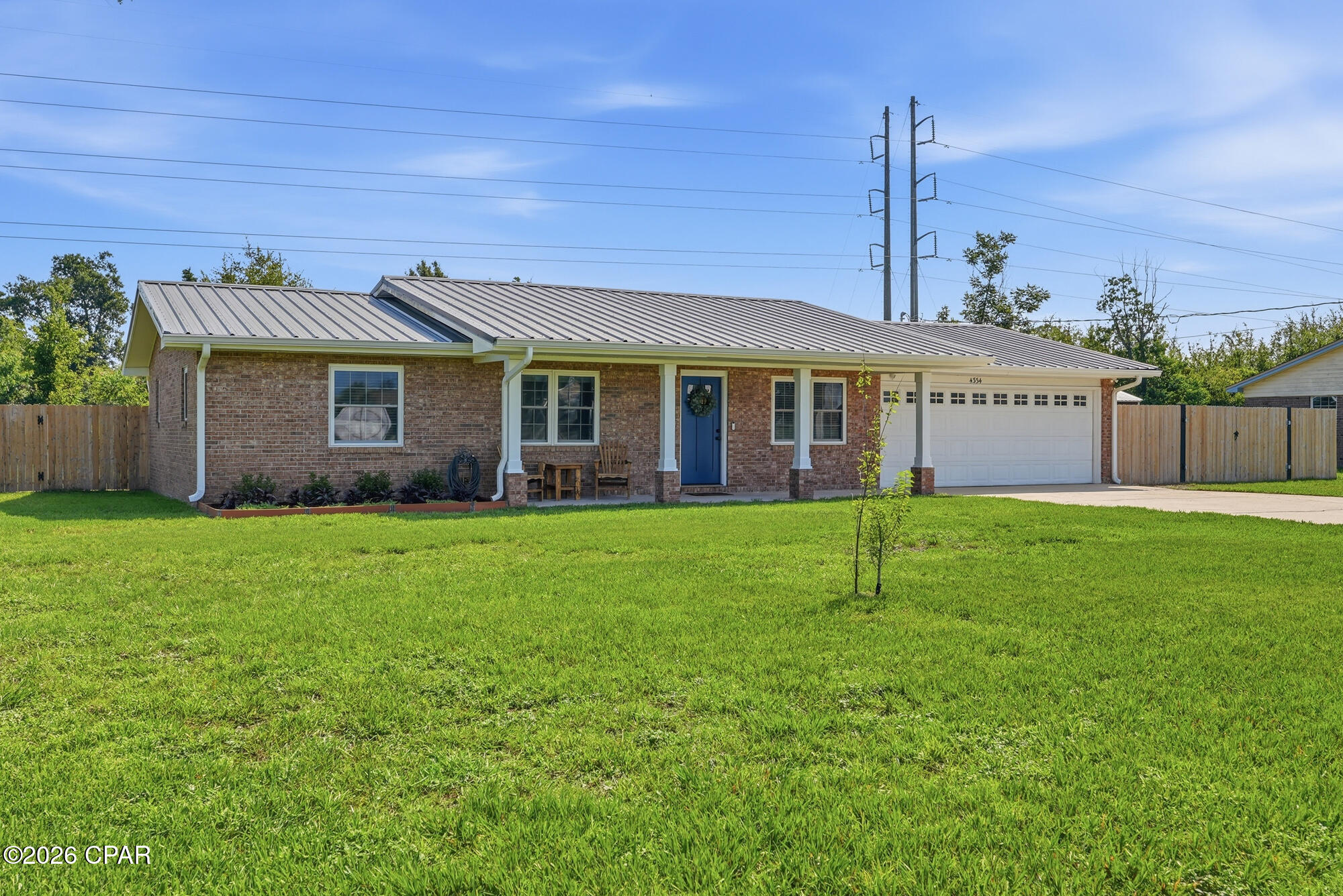 Welcome to this beautifully maintained 3-bedroom, 2-bathroom home offering 1,380 square feet in the highly desirable Northshore community of Lynn Haven, FL 32444. Situated on nearly half an acre, this move-in-ready property offers the perfect blend of modern updates, privacy, and space to enjoy both indoor and outdoor living.

Step inside to find woodgrain tile flooring throughout, energy-efficient LED lighting, and updated windows (2019) that fill the home with natural light. The home is equipped with a water softener, reverse osmosis water filtration system, Cat 6 cable drop, alarm system, and a Google Nest doorbell camera, offering both convenience and peace of mind.

Outside, you'll appreciate the many improvements designed for functionality and enjoyment, including a 6-foot cedar privacy fence, 12-foot access gate, 30-amp RV hookup, gutters, and an 8x10 storage shed. Significant infrastructure updates include a new well pump, along with new fascia and soffits (2022) and a new power weather head and exterior electrical box (2022), adding long-term value and confidence for the next owner.

The spacious lot provides endless possibilities for entertaining, gardening, pets, or storing recreational vehicles and equipment.

As an added bonus, the seller is including a 2025 54-inch zero-turn mower with an acceptable offer, making maintenance of the expansive yard a breeze.

Located in the sought-after Northshore area of Lynn Haven, this home offers convenient access to top-rated schools, parks, shopping, dining, and the beautiful waters of North Bay.

Don't miss this opportunity to own a meticulously updated home with nearly half an acre in one of Lynn Haven's most desirable areas. Schedule your private showing today!