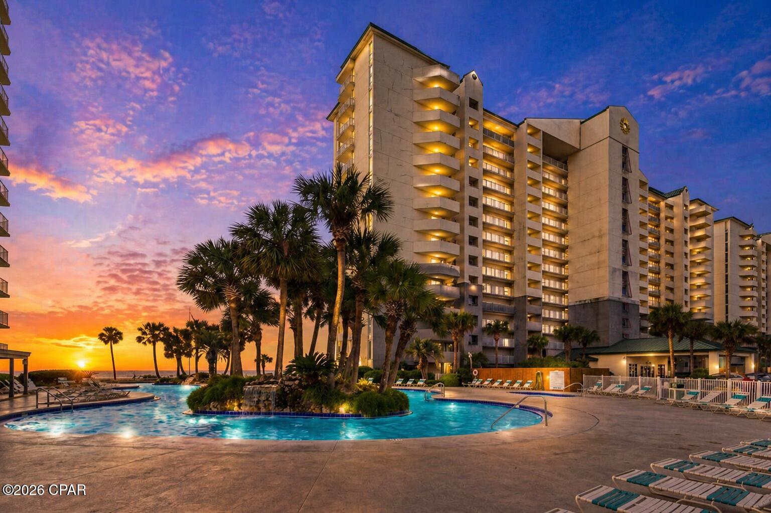 3/3 beachfront condo in Long Beach Towers III in Panama City Beach. Gulf views + rental-ready with lockout potential. Built 1998.
This 3 bedroom, 3 bathroom beachfront condo in Long Beach Towers III offers direct Gulf frontage, strong vacation rental potential, and immediate occupancy in Panama City Beach. The unit is positioned for buyers seeking both personal use and income, with short term rentals allowed and an existing layout that supports flexible rental strategies including lockout capability. 
Inside, the 1,769 square foot layout features floor to ceiling windows spanning approximately 46 feet, bringing Gulf views into every room. All three bedrooms have balcony access, including a third bedroom with its own private balcony. The unit is fully tiled throughout and includes a kitchen with granite countertops, tiled backsplash, soft close cabinetry, and a full appliance package. Bathrooms have been updated with double vanities, glass and tile showers, and updated lighting, mirrors, and hardware. A full size washer and dryer are included for convenience.
Key systems have been addressed with the air conditioner replaced in 2020 and the water heater, washer, dryer, and microwave replaced in 2023. The unit is sold furnished and is move in or rental ready. The potential lockout configuration allows the property to function as a full 3 bedroom or split into separate 2 bedroom and 1 bedroom rentals, offering flexibility for income optimization and owner use.
The oversized beachfront balcony provides direct views of the Gulf and access from multiple rooms, creating a consistent indoor outdoor living experience. Long Beach Resort amenities include multiple pools, hot tubs, beach access, fitness center, gated entry, and on site security.
Located in central Panama City Beach, the property is within close proximity to shopping, dining, entertainment, and grocery options, with additional attractions, marinas, and state park access a short distance away. The community allows short term rentals and includes utilities and services such as water, sewer, internet, cable, and maintenance within the HOA structure.