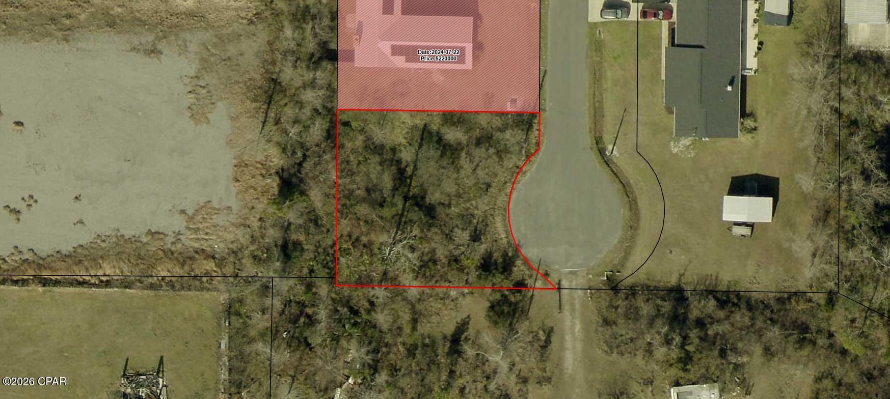 Great lot high and dry in a cul de sac and quiet neighborhood.  Build your dream home.  Close to Tyndall A.FB., shopping, restaurants and schools.  Public sewer and water available.  This large lot is 90 x 103. Make an offer