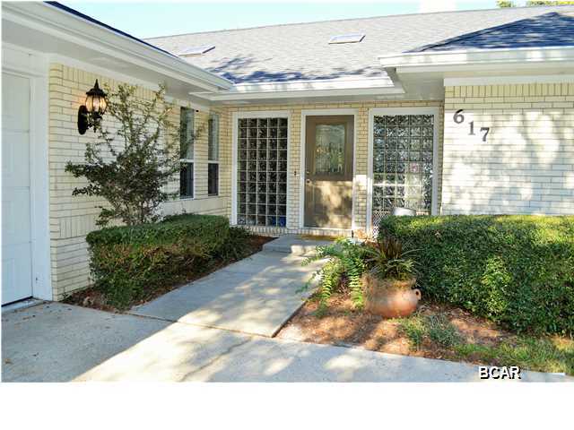 Beautiful brick home in Bay Point...over 2700 square feet, with a pool, on the golf course! You will not find another 3 bedroom home with this much square footage, at this price, AND with a pool! Huge living room/family room, and spacious patio with screened in pool. This one story home is built for easy living and sits on Amberjack Drive, a wonderful, quiet, cul de sac street along the golf course. Pretty colors, open spaces, and a gorgeous pool area make this 3 bedroom, 2 1/2 bath home inviting. Close to Marina, beaches, Navy Base, shopping, dining, grocery, and all that Panama City Beach has to offer. Call today to make an appointment to see this great Bay Point home!