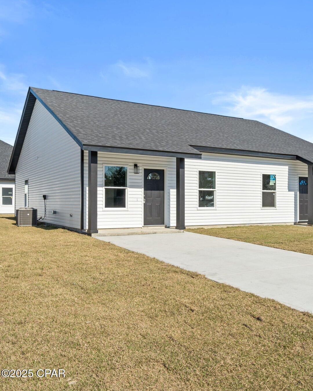 Recently repositioned to a highly competitive price, this newly completed duplex unit offers exceptional value for both investors and first-time homebuyers.

Price reflects one individual unit (one side of the duplex). Each unit has its own separate parcel, utilities, and individual ownership structure.

Featuring 2 bedrooms, 2 bathrooms, plus a flexible bonus room ideal for an office, nursery, guest room, or small bedroom.

Originally designed and built with long-term durability and low maintenance in mind, this property incorporates quality materials and construction standards well suited for both owner-occupants and rental investment purposes.

Construction features include 2x6 exterior walls, 9-foot ceilings, and double-insulated 8-inch dividing walls for enhanced durability, energy efficiency, and sound reduction.

Interior finishes include waterproof 12-mil LVP flooring, quartz countertops, plywood cabinetry, and modern fixtures throughout.

The property also features a fully sodded yard and a concrete driveway with parking for 2 vehicles.

Conveniently located near Tyndall AFB, shopping, schools, restaurants, and the beaches.

All four units have recently entered the market. Contact listing agent for current availability and potential multi-unit purchase opportunities.

Seller is motivated and willing to consider buyer incentives.
