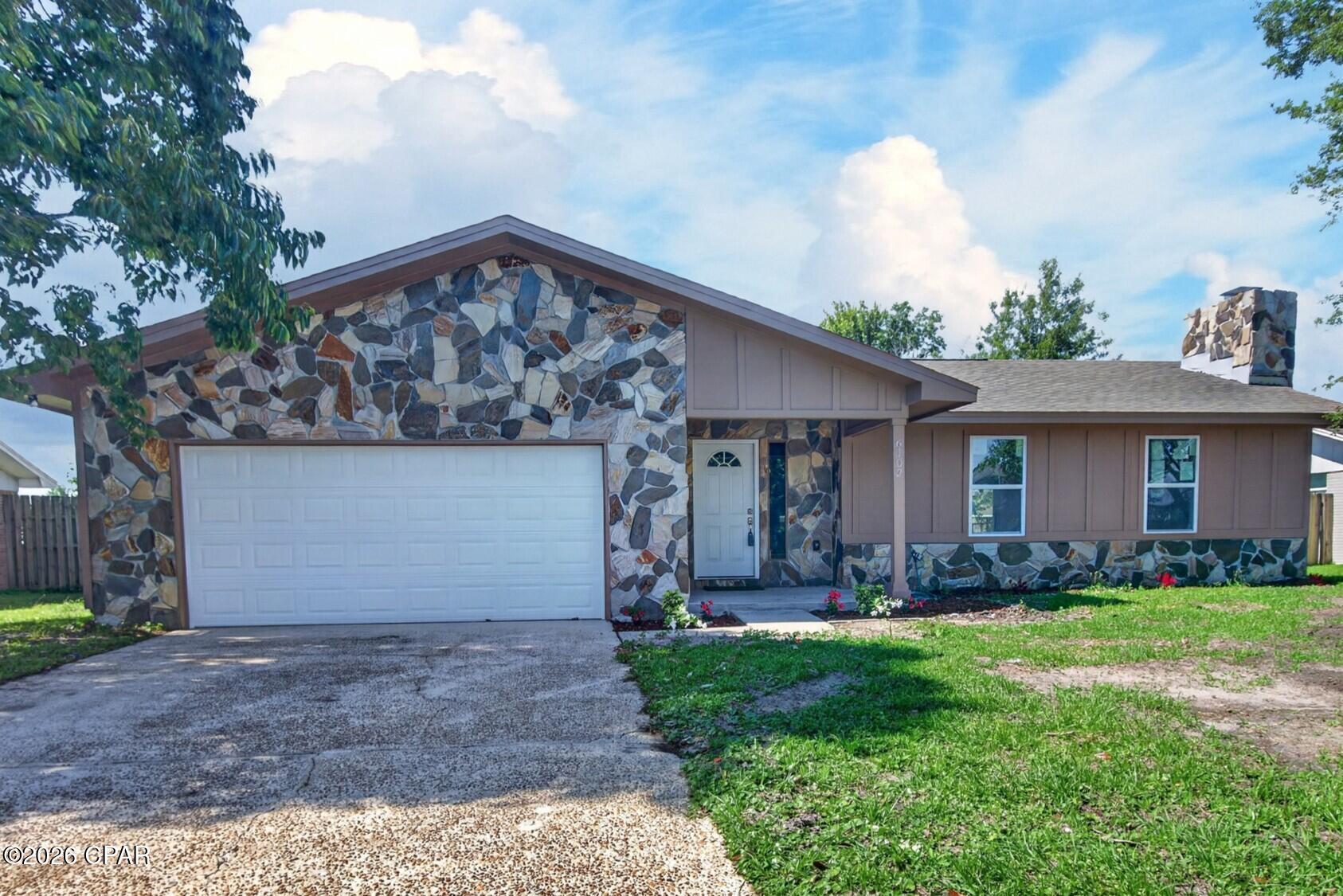 This beautifully updated and upgraded home is nestled on a quiet street in Panama City, offering effortless access to parks, beaches, boat ramps, and everything the area has to offer.  Step inside and you're greeted by a bright, open-concept living space that feels brand new. The expansive kitchen features a large island, fresh cabinetry, beautiful butcher block countertops, and new stainless steel appliances. It flows seamlessly into the living and dining areas, where a raised ceiling, cozy fireplace, and abundant natural light from brand-new windows and sliding glass door create a warm, inviting atmosphere.  Throughout the home you'll find fresh interior paint, new luxury vinyl plank flooring, updated doors, and modern trim. The guest bathroom impresses with its stylish tiled shower and flooring. The spacious primary suite offers a luxurious new bathroom with a tiled walk-in shower, dual vanities, and elegant LED recessed lighting.  Enjoy peace of mind and low monthly costs thanks to a brand-new roof, new HVAC system, and new water heater. The updated garage includes added lighting and a brand-new garage door for added convenience.  This move-in-ready gem perfectly blends modern upgrades with comfortable Florida living--don't miss your chance to call it home.

Amenities everywhere! Within 1 mile to two waterfront parks. Under the Oaks Park includes running/walking trails, playgrounds, beach, picnic tables, fishing, and disc golf. Earl Gilbert Park includes covered picnic areas, beach, and public boat ramp for easy access to the Gulf and bays. 10 minutes to newly revitalized downtown Panama City with restaurants, shopping, events, and more. Only 20 Minutes to serene Mexico Beach. 5 Minutes to Tyndall Air Force Base.