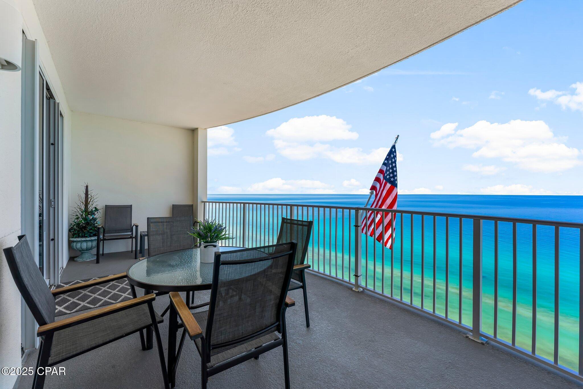 CURRENTLY UNDER CONTRACT, SELLER WILL CONSIDER BACKUP OFFERS...... PENTHOUSE  LEVEL (NO ONE ABOVE YOU).  ALSO INCLUDES DEDICATED PARKING SPACE.   Everyone loves the rounded balconies in Twin Palms, giving you tons of out-door living space.   NEW HVAC INSTALLED OCTOBER 2024.  White kitchen with stainless steel appliances.   Big bedrooms with 2 queens in one bedroom and a GULF FRONT MASTER BEDROOM.   3 Owner's Closets and an outside storage closet as well.   Gross Rental:   2024 - $41,119.50,   2023 - $45,377.25,  2022 - $61,969.30.
