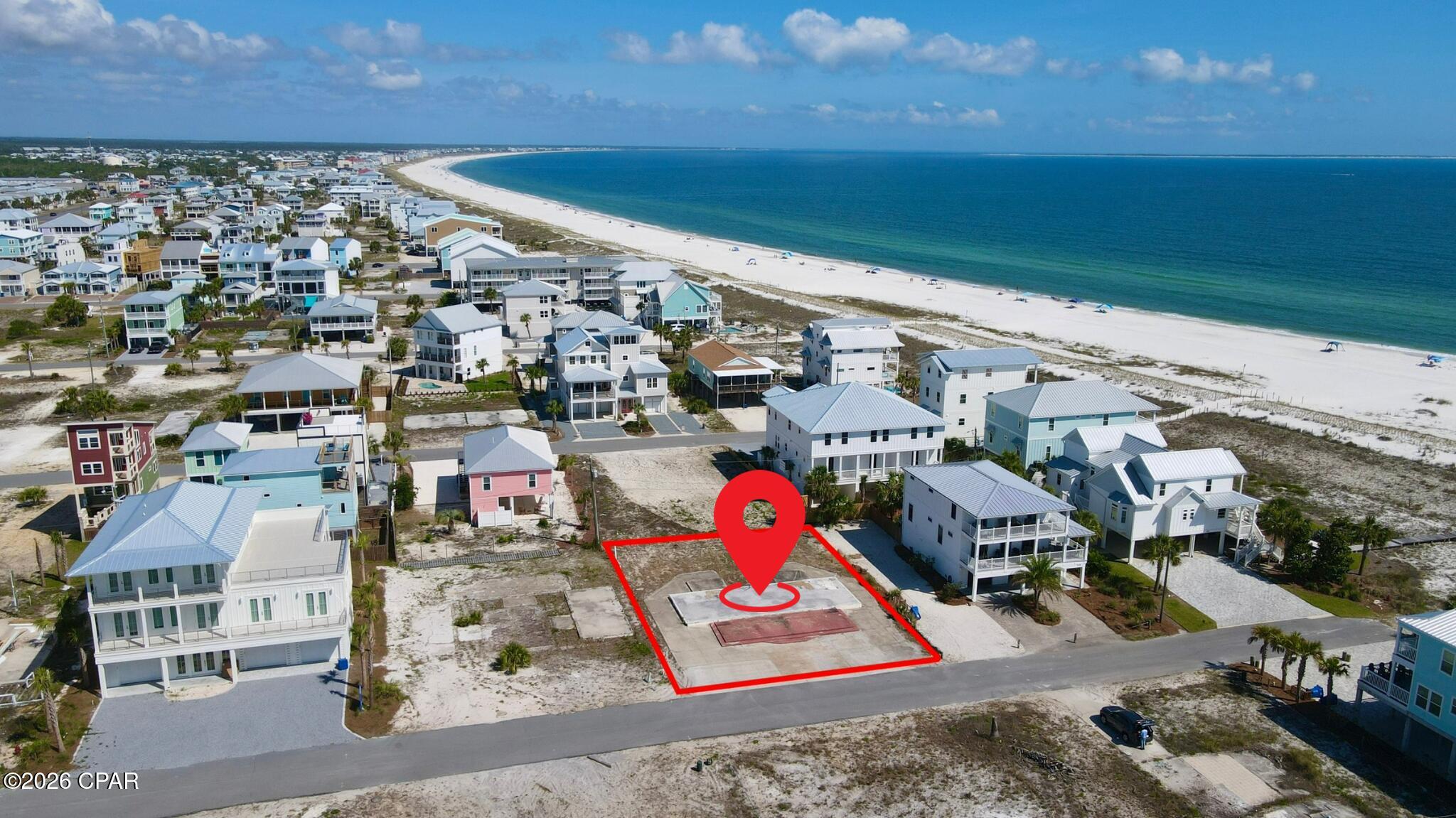 Potential opportunity for single family or multifamily development in the heart of Mexico Beach. This vacant lot sits approximately 110 feet from the white sandy beaches and includes a full survey, X flood zone designation, and site plans for an approximately 4,000 sq ft coastal home. Enjoy easy access to public beach entries along Highway 98, nearby canal access, and a public boat ramp just minutes away for boating and fishing in the Gulf. Ideal for a primary residence, vacation retreat, or investment opportunity in one of the Panhandle's most beloved beach communities.