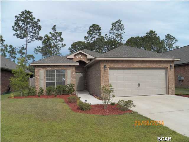 This 4 bedroom 2 bath home, with an open design has tile floors in the living areas and carpet in the bedrooms. The kitchen, open to the living and dining area, features stainless steel appliances, granite counter tops and a breakfast bar. Close to Tyndall AFB and Panama City Shopping.