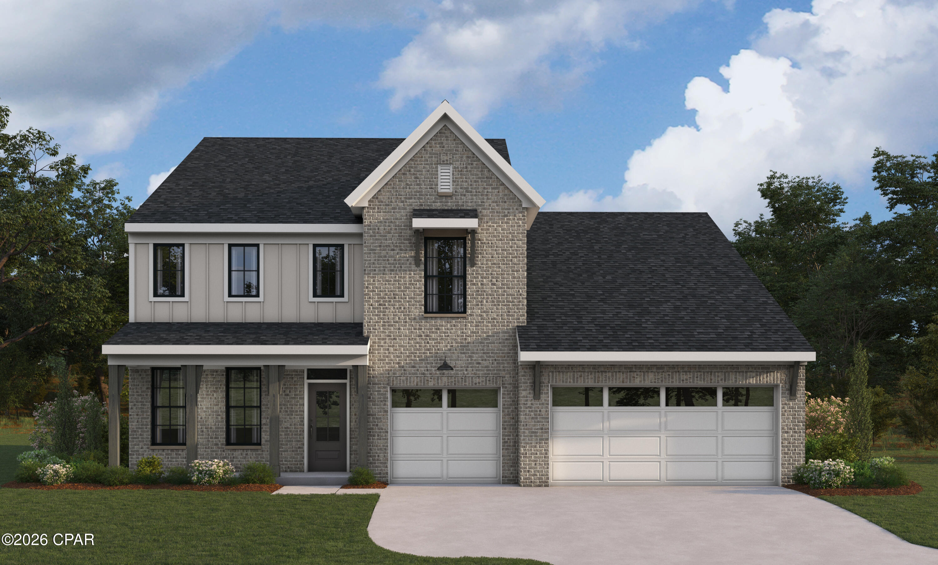 New construction by Fischer Homes in the beautiful Breakfast Point East community, featuring the stunning Winston design. This unique plan offers 4 bedrooms, 3 full baths, and 1 half bath. The expansive family room is the perfect gathering space. Spacious open kitchen with a large island and walk-in pantry connects to the morning room, that walks out to the patio. Study room off entryway. The owner's suite is on the main level and features a spacious private bath and oversized walk-in closet. Upper level features 3 additional bedrooms with hall bath and loft area.  4th bedroom has it's own full bathroom.  The spacious 3-bay garage completes this exceptional home.