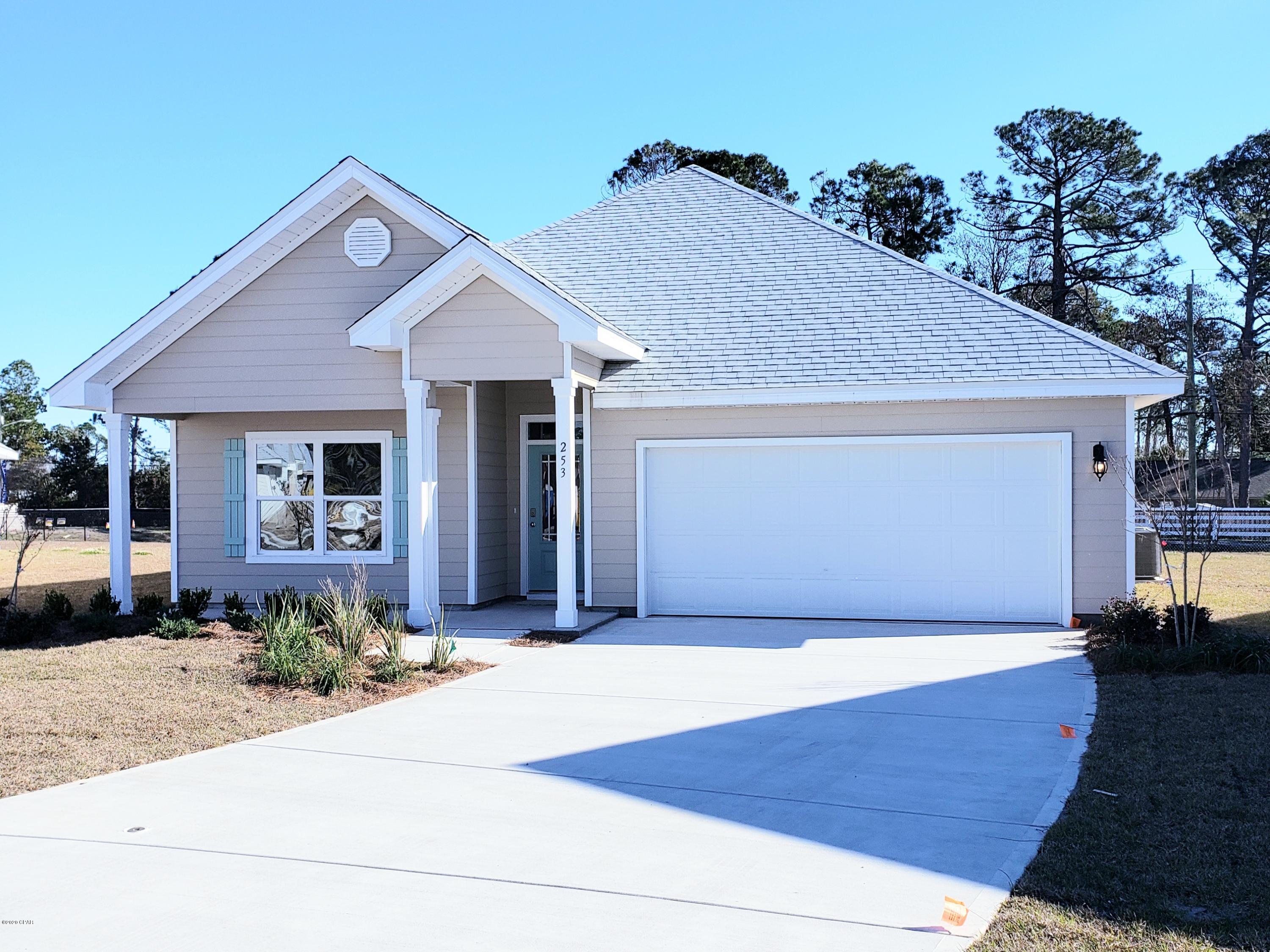 Emerald Cove is Panama City Beach's fastest selling new home community ! The Rhett plan is a 4 bedroom, 2 bath, 2 car garage home with a covered front & back porch. Luxury vinyl plank flooring is used  throughout the common areas of this home. The kitchen is open & spacious with beautiful painted cabinetry, granite countertops, a very large center island & walk in pantry. Stainless steel appliances include smooth top stove, microwave and dishwasher as well as Kinetico water filtration system. The living room and master bedroom have trey ceilings with LED recessed lighting. A standard Smart Home package includes a KwikSet keyless entry, Skybell doorbell, automated front porch lighting, an Echo Dot device, and Quolsys touch panel which can be integrated to control your lighting, thermostat, front door and so much more. A builder 10 year structural warranty is also included. Pictures, photographs, floor plans, elevations, features, colors and sizes are approximate for illustration purposes only and will vary from the homes as built. Home and community information including pricing, included features, terms, availability and amenities are subject to change and prior sale at any time without notice or obligation. For Move-In/Completion Estimates: Ready dates are estimates only. Timing of completion of construction and buyer move-in are subject to contingencies contained in home purchase agreement and governing jurisdictions issuance of a certificate of occupancy, and may change due to forces majeures and other delays or disruptions outside the reasonable control of D.R. Horton, Inc.