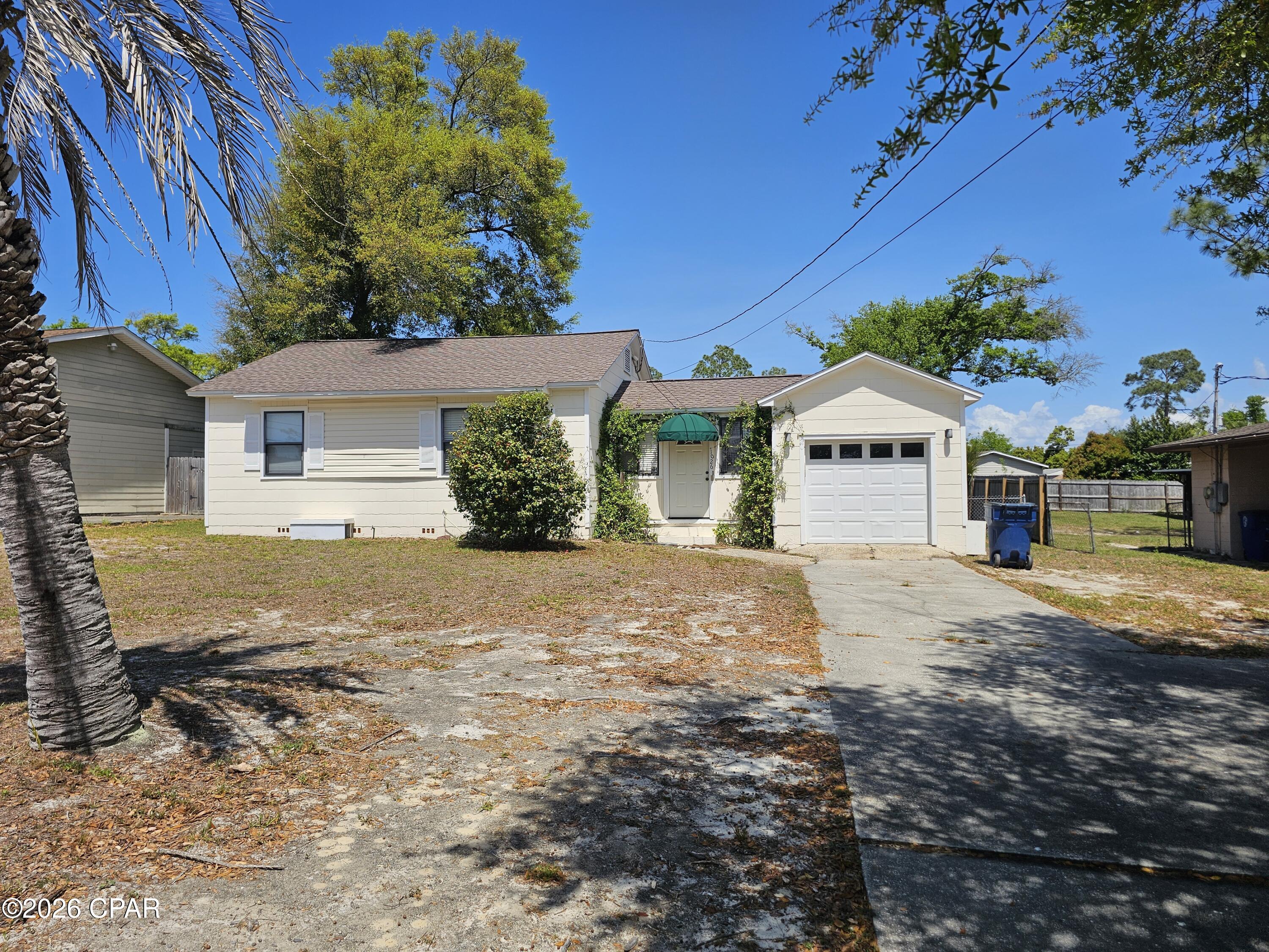 This nice 2-bedroom 1 bath home has been updated and ready for you. New roof in 2019, new floors just installed and fresh paint throughout. Lots of room that offers living area, dining area, foyer and updated kitchen. One car garage attached and a nice back deck to relax on. Good size yard that's fenced with yard building. Good investment house. Call for your tour today.