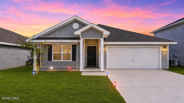 Welcome to 7109 Penn Way, a beautifully designed 4-bedroom, 2-bath home located in the Barrett's Park community. Built in 2020 and offering nearly 1,800 square feet, this home features a thoughtfully designed split-bedroom layout paired with an open-concept floor plan that creates the perfect balance of comfort, functionality, and modern style. Situated on a quiet side street with no through traffic, you'll enjoy a more private and peaceful setting while still being close to everything.  Convenience is one of the standout features of this location. You're only a short drive from Tyndall Air Force Base, local shopping, dining, and the beautiful beaches of Panama City. Nearby everyday essentials include a newly built Starbucks and Publix Super Market just minutes away. With its combination of a great price, upgrades, space, and location, this property offers exceptional value compared to many newer construction homes currently on the market.

Inside, the spacious living and dining areas flow naturally into the kitchen, making the home ideal for entertaining or everyday living. The kitchen is equipped with a large center island, generous counter space, and a walk-in pantry that provides plenty of storage. Whether you're hosting friends or preparing family meals, this layout keeps everyone connected.  The primary suite is privately positioned toward the back of the home and includes dual vanities, a large walk-in closet, and a separate soaking tub and shower for a relaxing retreat. The additional bedrooms are located on the opposite side of the home, offering flexibility for guests, children, or even a home office setup.  Out back, you'll find a covered patio overlooking a spacious fenced-in yard with plenty of room for pets, outdoor gatherings, gardening, or simply enjoying the Florida weather in your own private space.  You don't want to miss the chance to check this one out!  All measurements are approximate and should be verified if important.