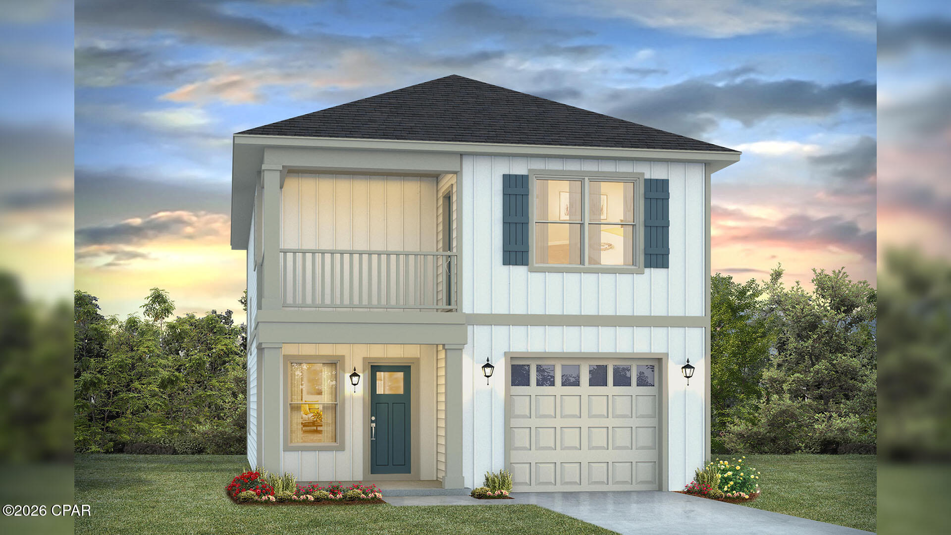 Welcome to 3564 Sanctuary Drive in Sanctuary Beach in Panama City Beach Florida. This pre-construction homesite offers the opportunity to secure new construction prior to groundbreaking. This property will be developed with the Monroe floorplan and built to current design standards and specifications. Buyers may have the ability to personalize select finishes depending on the stage of construction. Estimated completion timelines and build details available upon request.

The Monroe floor plan is a thoughtfully designed two-story residence offering three bedrooms and 2.5 baths, with inviting outdoor living on both levels. A covered front porch welcomes you inside, while the second-floor covered balcony off the primary suite provides a private space to unwind. The main level features an open-concept kitchen, dining, and living area ideal for everyday living and entertaining. The kitchen includes a peninsula with seating, and the light-filled dining space is framed by windows that enhance the home's airy feel. The living room showcases traditional 9-foot ceilings and opens to a covered rear porch--perfect for morning coffee or evening relaxation. A convenient powder room is located near the entry. Upstairs, a central landing includes a laundry area and a shared full bath. Two secondary bedrooms are positioned at the rear of the home and offer generous closets. The primary suite overlooks the front yard and includes a private en suite bath, two large closets, a soaking tub, separate shower, and dual-sink vanity with ample storage.