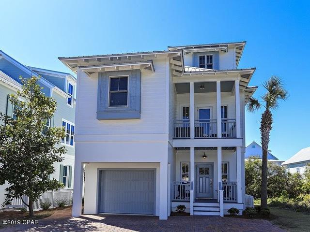 Gorgeous recently renovated beach house located within walking distance to beach access, community pool and downtown Rosemary.  Decks have spectacular gulf views perfect for evening sunsets. 1st floor includes ship lap walls, sliding barn doors, multiple built-in bunk areas, and 1 master suite and 1 additional bedroom. 2nd floor has open floor plan concept family room, dining room and a very sleek and stylish gourmet kitchen complete with granite counter tops and high-end cabinetry. 2nd floor also includes over-sized master bedroom with luxurious bath with soaker tub and separate shower. Top floor boasts incredible views of the gorgeous emerald coast, a wet bar and amazing loft type seating area. The best craftsmanship in Inlet Beach by Far - A MUST SEE!