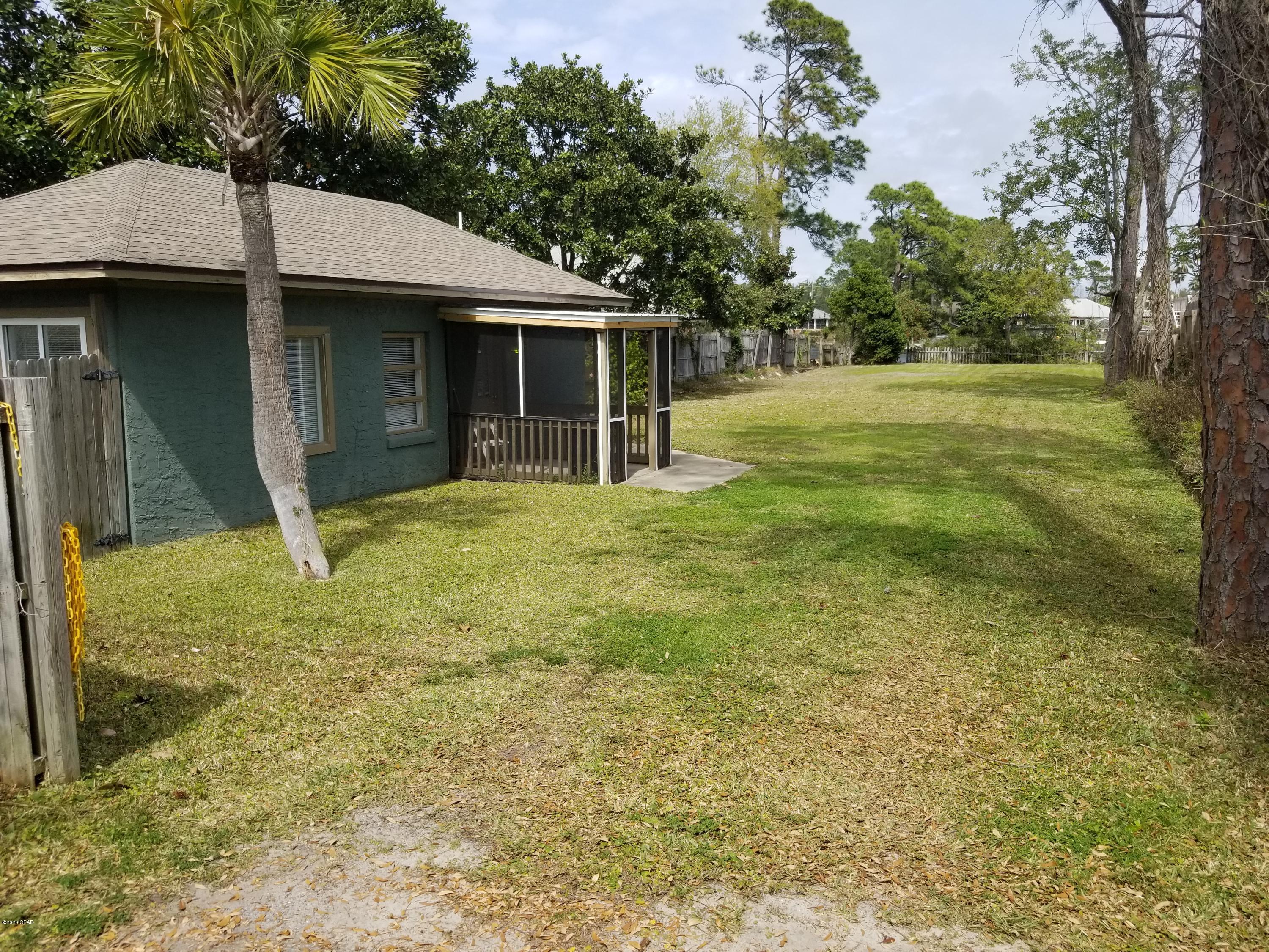 This is a small one bedroom one bath cottage that is waterfront on the lagoon. This cottage has great views of grand Lagoon. This unit has a washer and dryer This unit has plenty of parking for boats, trailers etc. Small pets accepted with a pet deposit