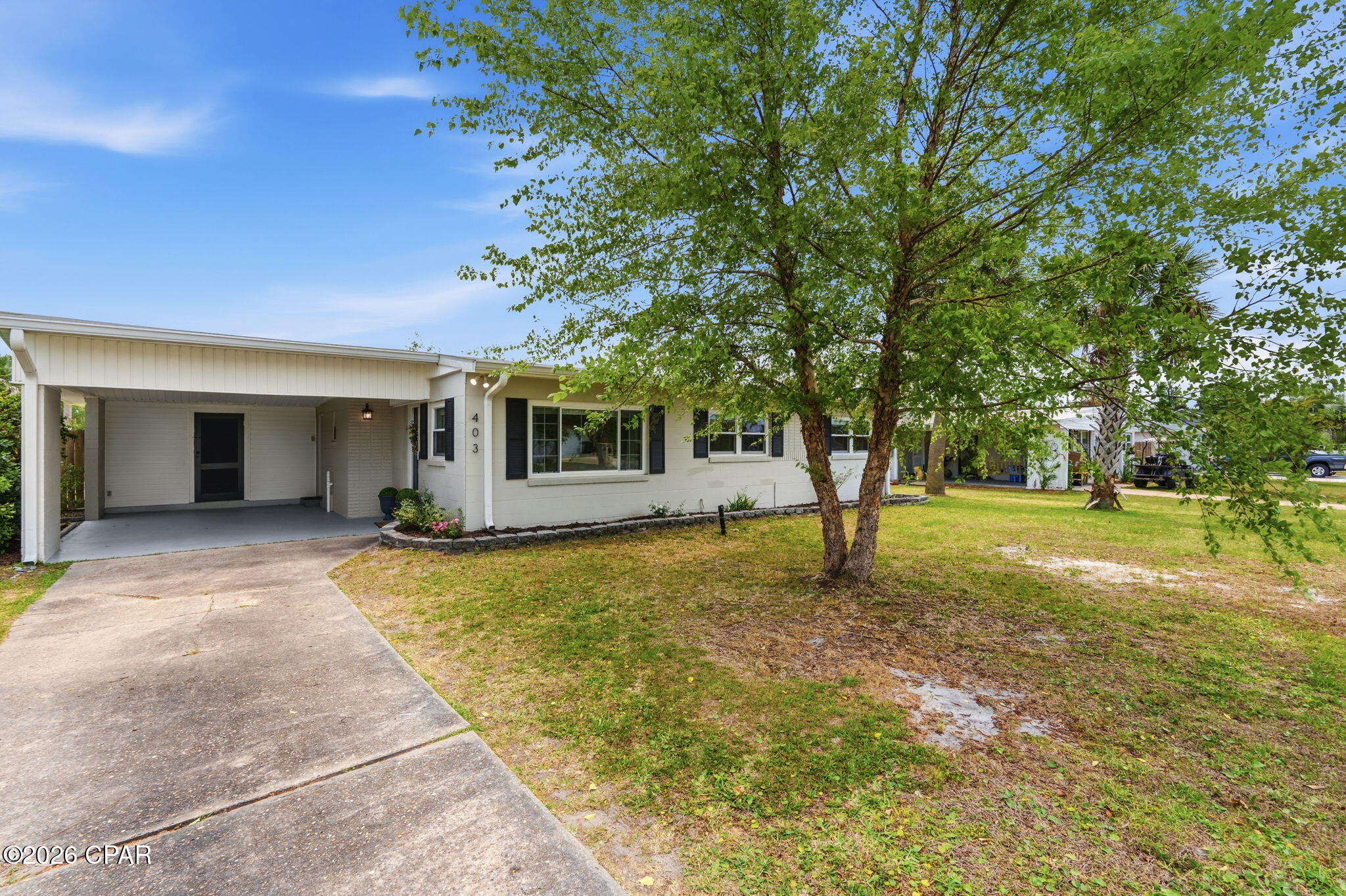 UNDER CONTRACT, SELLER WILL CONSIDER BACK UP OFFERS 

Opportunity in the heart of Lynn Haven!!!  Positioned on a desirable corner lot, this solid block home offers a combination of durability and thoughtful updates that make it stand out. Major improvements have already been taken care of, including a recently updated roof, new HVAC system, and updated plumbing, offering peace of mind for years to come. A rear alleyway provides added separation and a natural buffer, while a mature palm tree enhances the home's classic Florida curb appeal and welcoming presence! 

Inside, the home features refreshed finishes with updated flooring, a renovated bathroom highlighted by a custom shower and tub insert by ReBath, and upgraded closet doors that add a clean, modern touch. Exterior highlights include a privacy fenced backyard, a storage shed for added functionality, and a spacious corner lot that enhances both usability and curb appeal. Located in Flood Zone X and within a USDA eligible area, this property may qualify for 100% financing for eligible buyers. Enjoy a central location with convenient access to schools, shopping, dining, and everyday amenities. Just a short distance away, a nearby park offers a baseball field, playground, pavilion area, and scenic views of the bay.

Whether you are looking for a primary residence or an investment, this property delivers a well-rounded blend of location and updates. Call a REALTOR® today to schedule a tour. Buyer to verify all information if deemed important.