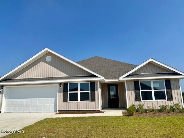 Liberty neighborhood is conveniently located in beautiful Panama City off Star Avenue near 231. Located just 25 minutes from Tyndall Airforce Base, 20 minutes to hospitals, and less than 15 minutes to shopping, restaurants, and grocery stores you will be amazed at the convenience once you enter the winding entrance to this beautiful sanctuary. Liberty, D.R. Horton's premier new lifestyle community, offers a 7,500 square foot community center with full gym, wellness rooms and much more. Additionally, behind the community center is a water wonderland with resort style pool, splash pads, and an outdoor grilling kitchen with seating. Just when you thought it could not offer more, there are sidewalks, ponds, fountains, and conservation areas throughout this beautiful neighborhood full of nature.

When you enter the Sawyer floorplan through the beautiful prairie door, you are amazed at the brightness and width of the entry way into this 5-bedroom, 3 bath, 2,483 square foot home. With 2 spacious bedrooms off the main entry way separated by a full bathroom and another secondary bedroom across the entry way on the opposite side, your guests and children are afforded privacy at the front of the home. Walk a few steps beyond and enter the open family room with a large area for an office or formal dining room. Overlooked by the huge kitchen island with a spacious breakfast area to the side. The kitchen features a walk-in pantry, beautiful white cabinets, and laminate countertops. The primary bedroom and bathroom are located off the back of the home featuring lush carpet flooring in the bedroom and luxury vinyl plank in the bathroom. The bathroom offers a soaking tub, large shower, double sinks, and a large closet. The covered back porch is sizeable, private, and is designed for easy in screening. The fifth bedroom and bath are located off the back of the home. This 4-sided vinyl home is situated on a large lot, sodded on 4 sides, located amidst beautiful trees, ponds, and fountains.
