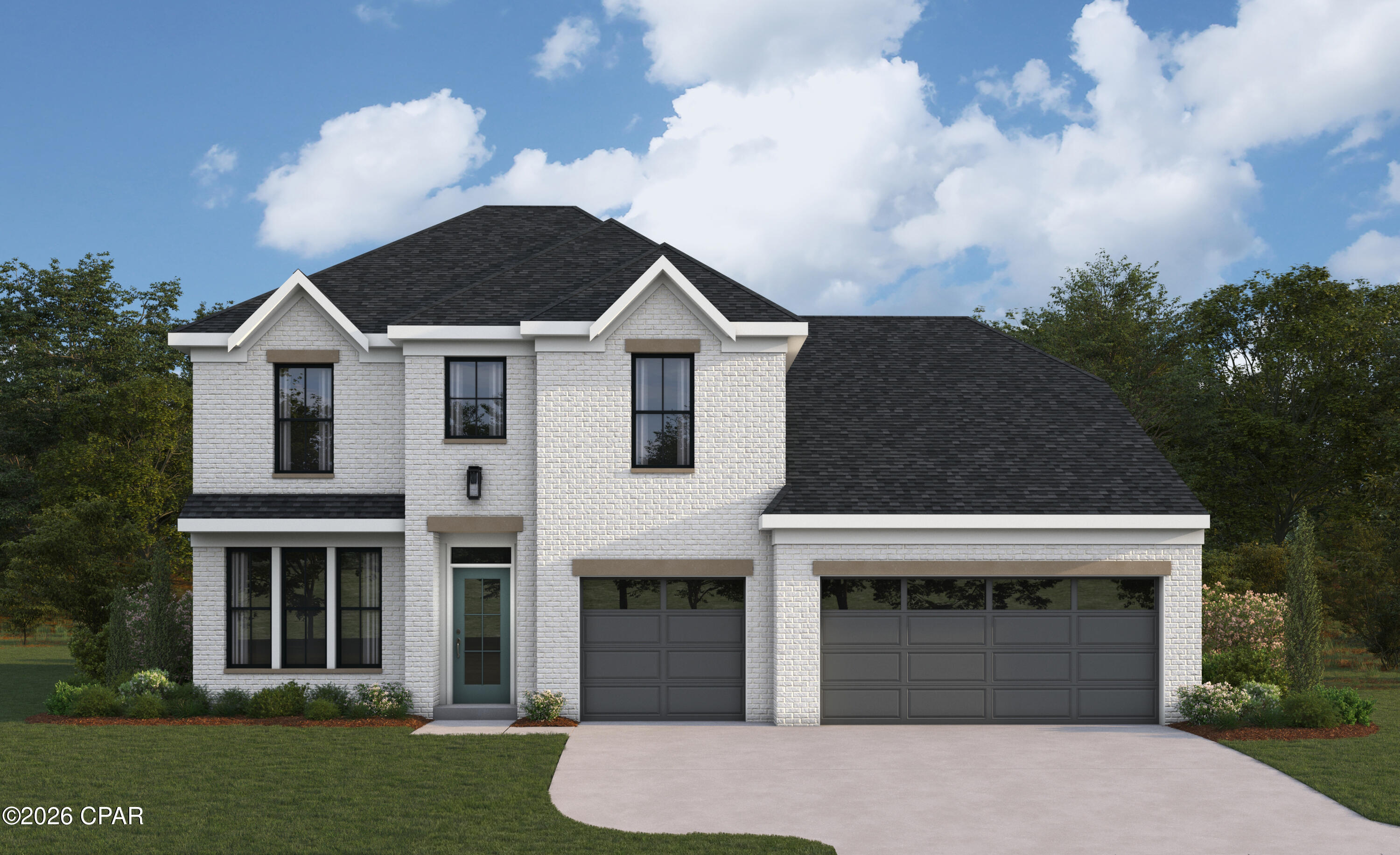 New construction by Fischer Homes in the beautiful Breakfast Point East community, featuring the stunning Winston design. This unique plan offers 5 bedrooms, and 4 full baths. The expansive family room is the perfect gathering space. Spacious open kitchen with a large island and walk-in pantry connects to the morning room, that walks out to the patio. The owner's features a spacious private bath and oversized walk-in closet.  Guest suite is on the main level with full bathroom. Upper level features 3 additional bedrooms, with 4th bedroom having its very own full bathroom.  The spacious 3-bay garage completes this exceptional home.