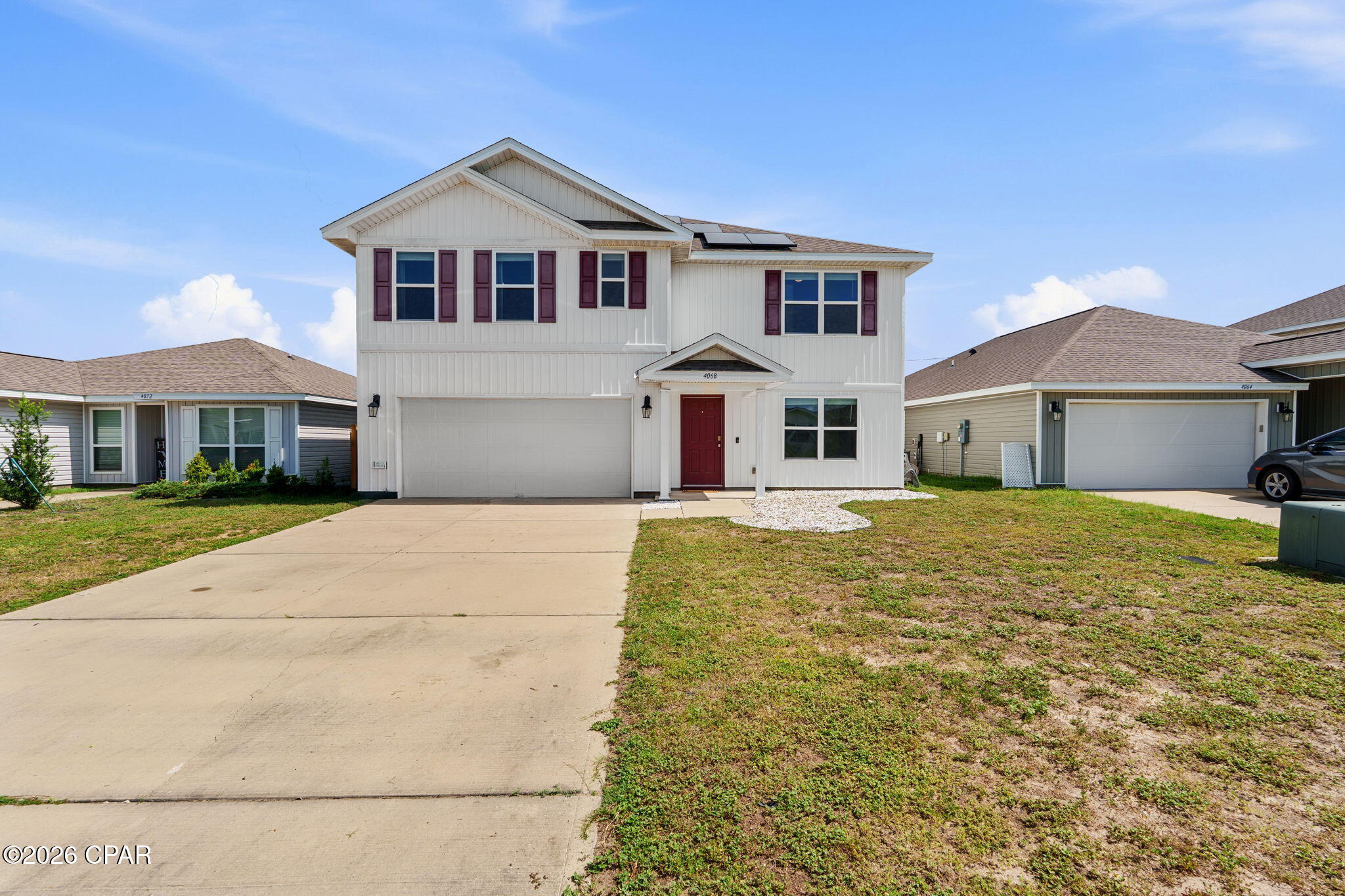 Welcome to Brighton Oaks! The Hayden floor plan is a two story 5 bedroom, 3 Bath home with two car garage. This beautifully updated home, features built-in bookcases in the front entry bonus room. The living room has been been crafted to perfection with the addition of a media/fireplace/entertainment wall as well as two shelved niches surrounding the tv, The interior features include vinyl flooring throughout the common areas, carpet in bedrooms, stairs and upstairs hallway, durable laminate countertops in the kitchen and baths. A downstairs guest bedroom and a full bath. Additional bedrooms scatter the second floor surrounding yet another living area! The primary bedroom has a large bath with walk-in closet, dual sink vanity.
Conveniently located, with Publix and schools in close proximity!

Schedule a showing today!!