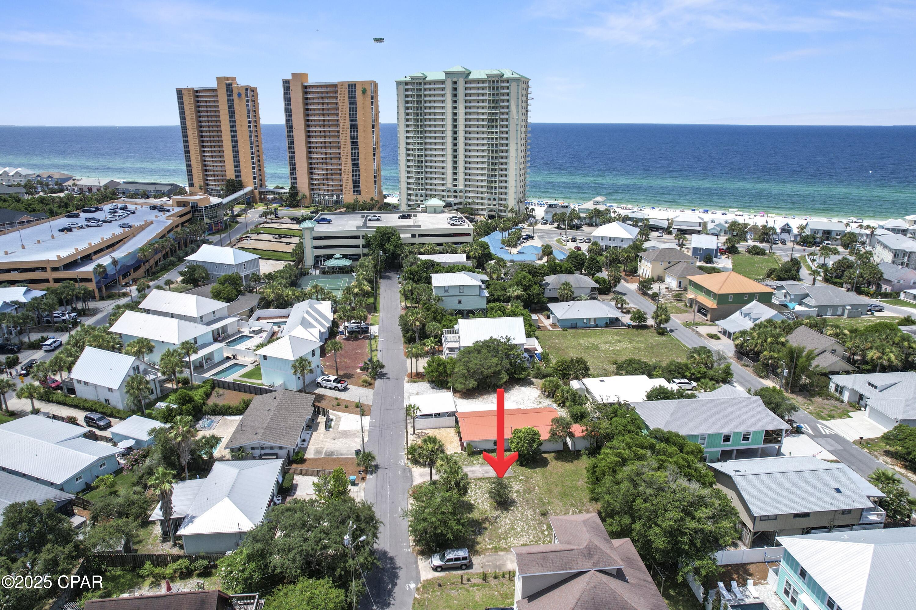 Prime Oversized Lot Just One Block from the Gulf! !! POSSIBLE  OWNER FINANCING! This 6,750 sq ft parcel is zoned R-3, allowing for a duplex, triplex, quadplex, or two townhomes with garages and a pool -- or build your coastal dream home with room for a garage and private pool. Located on a quiet, one-block dead-end street in a charming, low-traffic neighborhood, you'll enjoy a peaceful setting that's still just minutes from all the excitement and amenities of Panama City Beach. Take a golf cart ride or stroll to the beach, a locally owned grocery and beverage store, or several popular restaurants. Close to Camp Helen State Park, home to one of Florida's largest coastal dune lakes -- perfect for fishing, kayaking, paddleboarding, or crabbing.



Whether you're an investor looking to build a profitable multi-family rental or Airbnb, or dreaming of your own personal beach retreat, this property offers flexibility, location, and potential. Mature palms and oaks provide a lush coastal backdrop, with city water hook up readily available and sewer available. An exceptional opportunity in a prime beachside setting! Property in this neighborhood doesn't come available often! Don't miss this opportunity, CALL TODAY/// Let's make this dream your reality. ALL MEASUREMENTS ARE APPROXIMATE AND SHOULD BE VERIFIED BY BUYER.