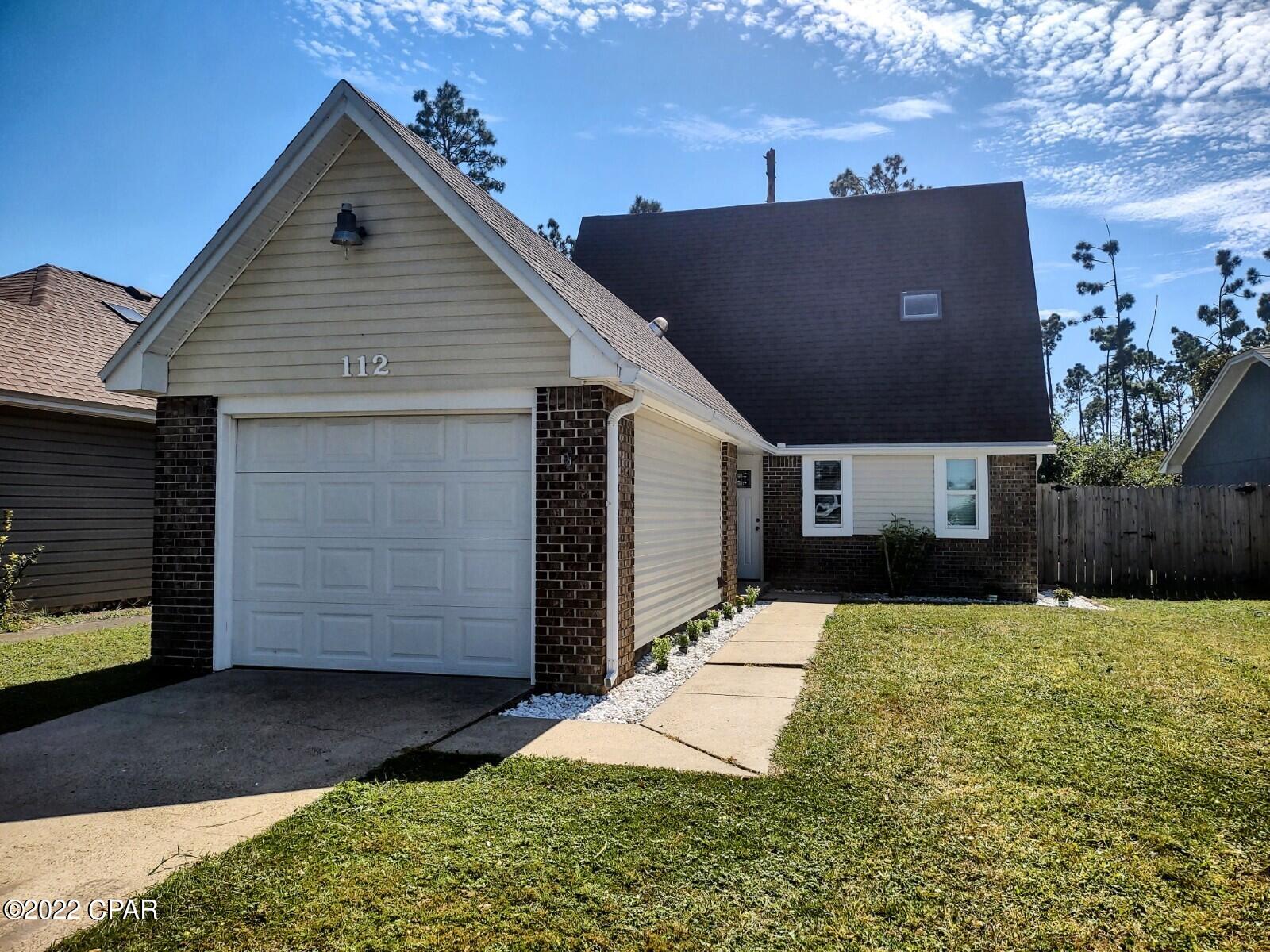 'CURRENTLY UNDER CONTRACT, SELLER WILL CONSIDER BACKUP OFFERS' This BEAUTIFUL 3 bedrooms/2 baths+bonus room has been completely renovated, furnished and is move in ready. Near Tyndall and Callaway Bayou boat ramp a block a away. Large fenced in back yard plenty of room for pool and entertainment. Entering the home it boasts of new high quality LVP flooring throughout the home. Brand new kitchen including new cabinets, new stainless steal appliances, aqua blue glass backsplash, white with grey swirls Quartz. Entire interior is painted in a soft grey. Living room has a new sliding door and blinds, MB has a new double vanity and tiled walk in shower, double closet and a extra storage closet under stairs. Additional bath has a large tub/shower combo, new vanity and sky light for natural light Other upgrades include a brand new AC, newer water heater newer roof, new dry wall and finished garage with laundry area.  A quite subdivision in Callaway Bayou, walking distance to the Bay and Boat ramp just a block away.
