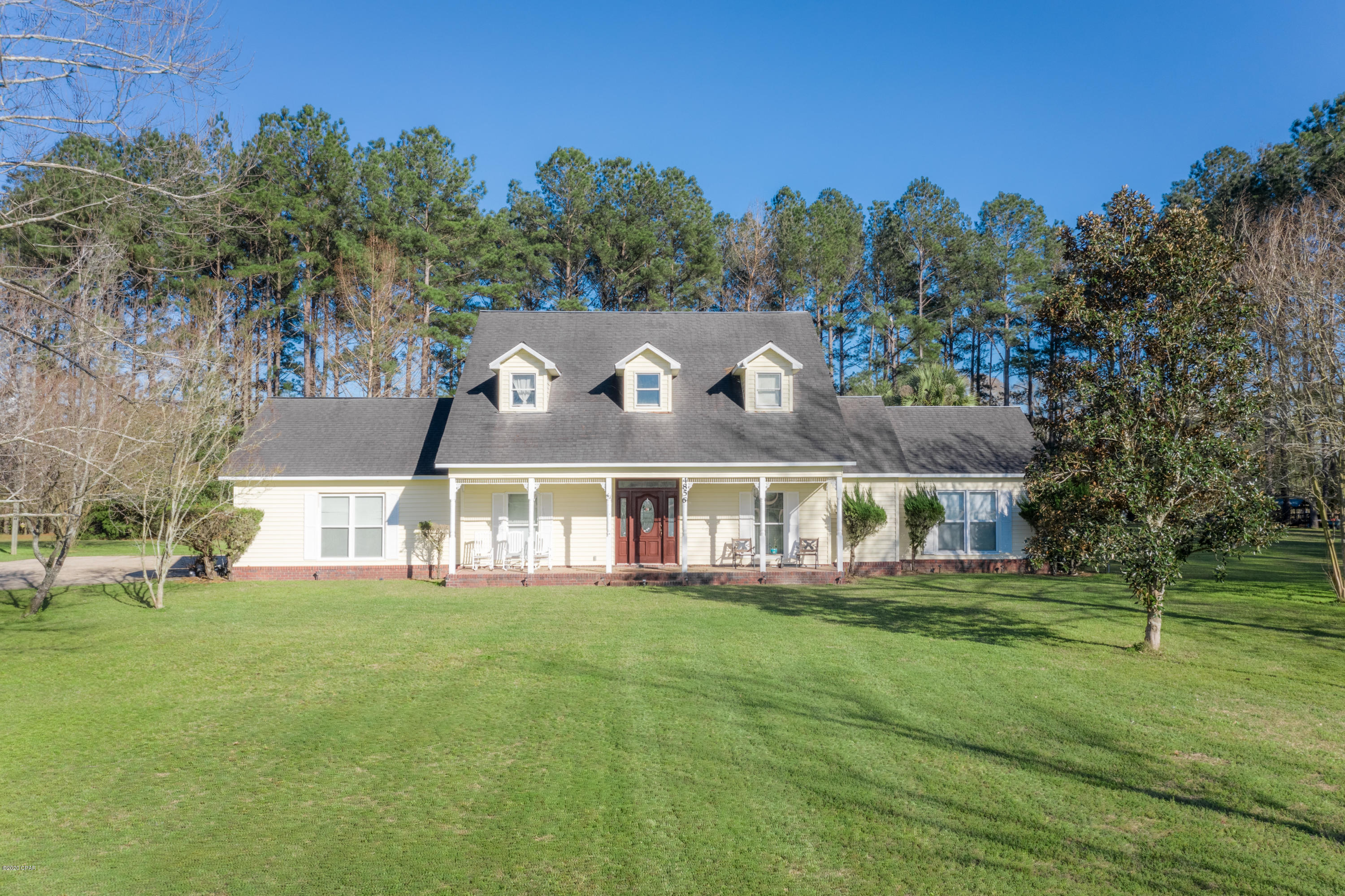 Looking for Nice Home in the Country??? Look no further.... 3 bedroom 2.5 bath sitting on around 8.5 acres with inground pool. Property has some fencing for livestock with several outbuilding's. Living room with gas log fireplace...kitchen has abundance of cabinets open to eat in dining area. Master bedroom is downstairs with one bedroom upstairs with private bath. Gazebo area by inground pool, great for entertaining.