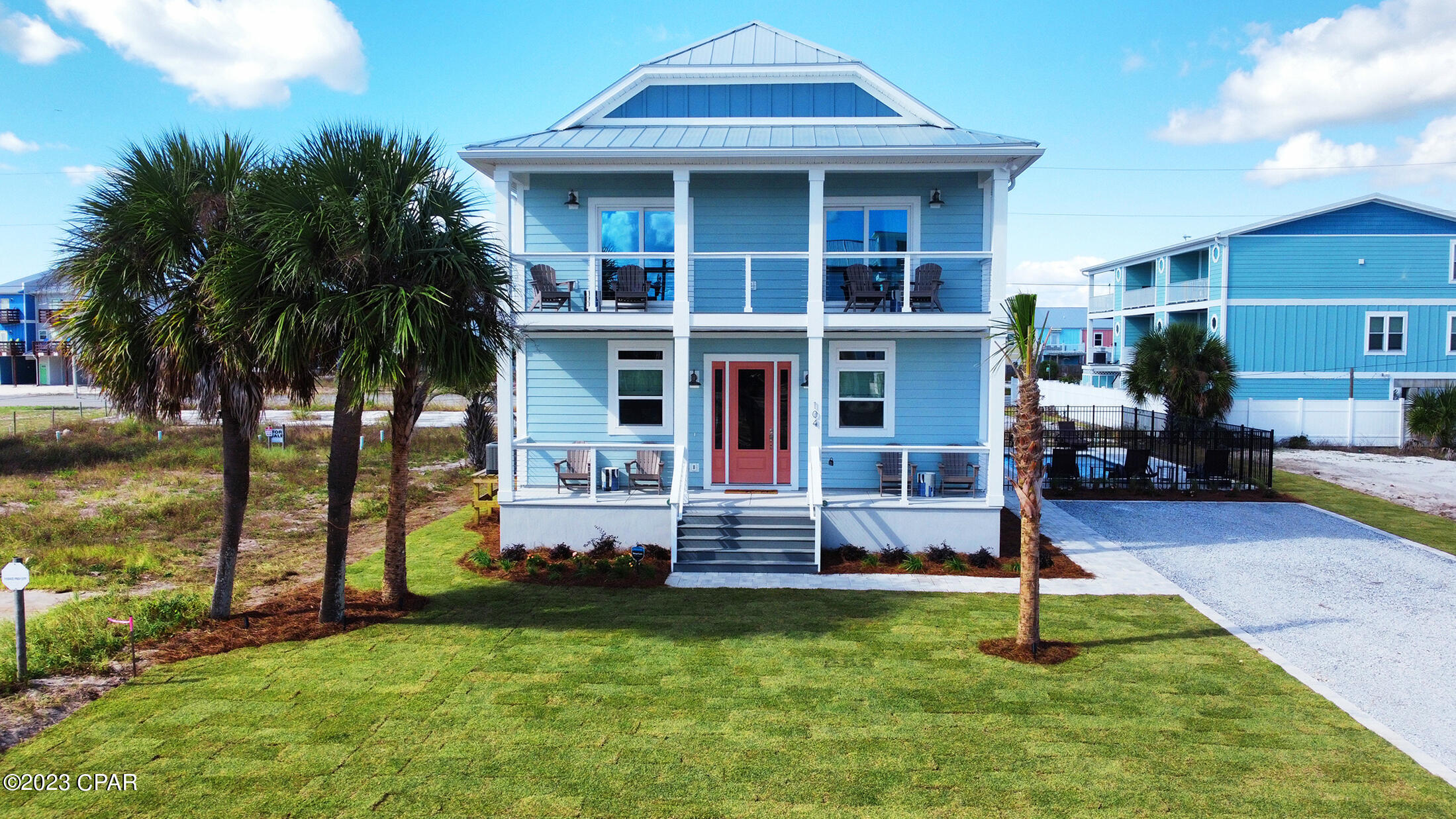WELCOME TO YOUR DREAM COASTAL OASIS! This stunning, brand new Gulf View home has everything you need for luxurious beachside living. With 5 spacious bedrooms and 5.5 bathrooms, there's plenty of room for the whole family and even some lucky friends. Step inside and be greeted by upgraded GE Cafe appliances in a sleek, modern kitchen that will make you feel like a gourmet chef. The kitchen opens up to an extraordinary dining/living experience with the Owner's bedroom/bathroom on the main floor. Don't worry about lugging your bags up flights of stairs to the large guest rooms - we've got you covered with an elevator conveniently located within the home. The wow-factor doesn't stop there. Imagine hosting unforgettable pool parties or simply lounging by the sparkling in-ground pool, soaking up the Florida sunshine. Complete with a wonderfully landscaped exterior sitting area, you'll have endless opportunities to create cherished memories with loved ones. From the moment you step foot in this extraordinary home, you'll notice the attention to detail and the pride the builder took in furnishing it with upgraded, stylish pieces. This fully furnished gem is ready for you to move right in, offering the perfect blend of comfort and sophistication. And when it's time to explore the beach, you'll hardly have to lift a finger. With a short walk to the Gulf of Mexico, you can easily enjoy breathtaking sunsets, long walks along the pristine shores, and the soothing soundtrack of crashing waves. It truly is a paradise for beach lovers! Don't miss out on this incredible opportunity to own a slice of heaven on the coast. Whether you're looking for a permanent residence, a vacation getaway, or an investment property, this home ticks all the boxes.