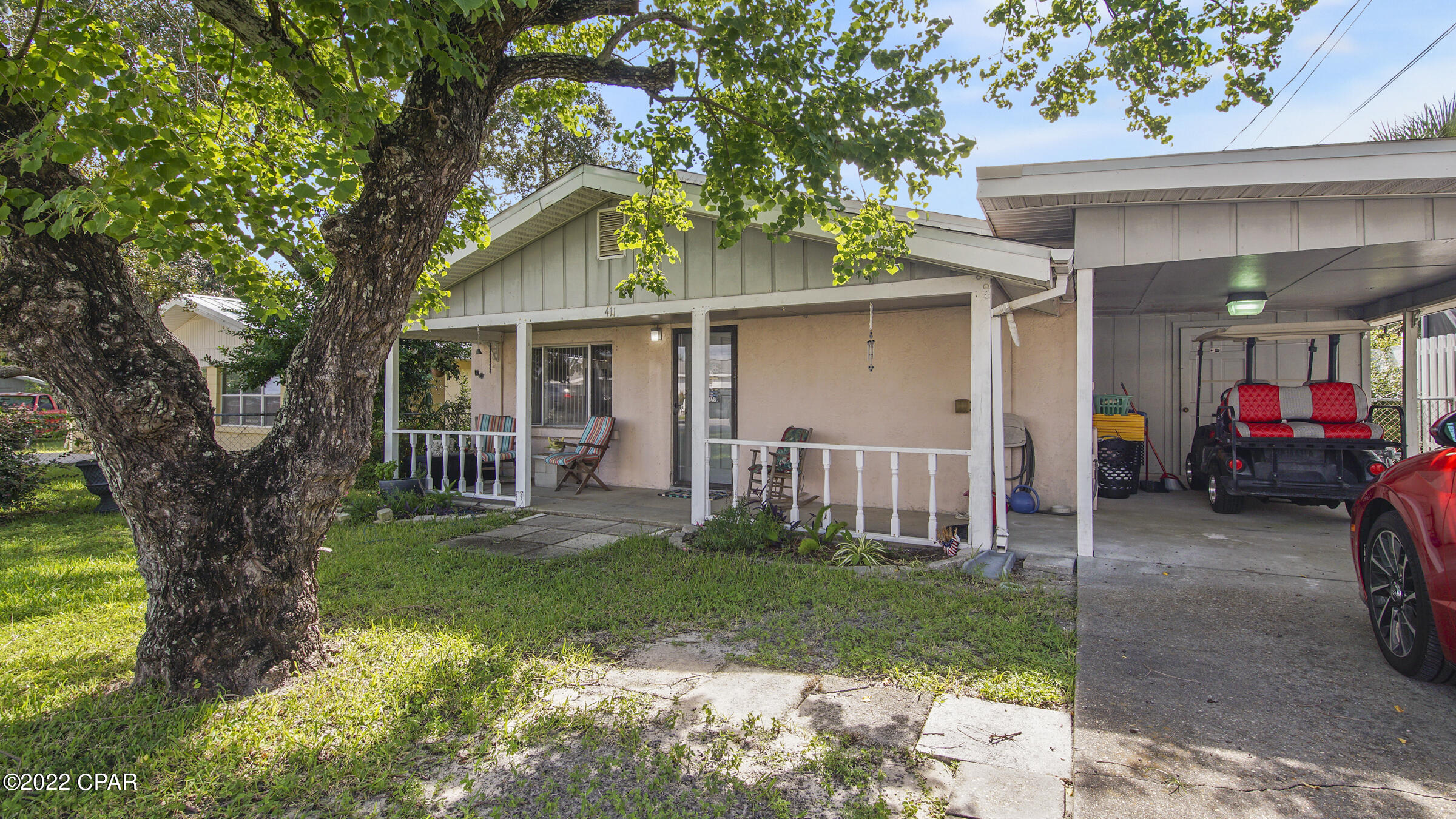 CURRENTLY UNDER CONTRACT, SELLER WILL CONSIDER BACKUP OFFERS - Here's a home that does not come on the market often! Located in the coveted Bid-A-Wee Beach neighborhood, you are only a short walk away from the deeded private beach access, with a beautiful gulf view right from your mailbox! The potential that this 4 bed, 3 bath home has to offer is endless. Big fenced in backyard with 2 sheds (both having electricity), 3 walk in closets, covered parking with storage, new wet bar for entertaining, brand new HVAC & new roof in 2019. Come check it out, this is an opportunity that you won't want to miss out on! Seller is willing to offer a painting allowance.