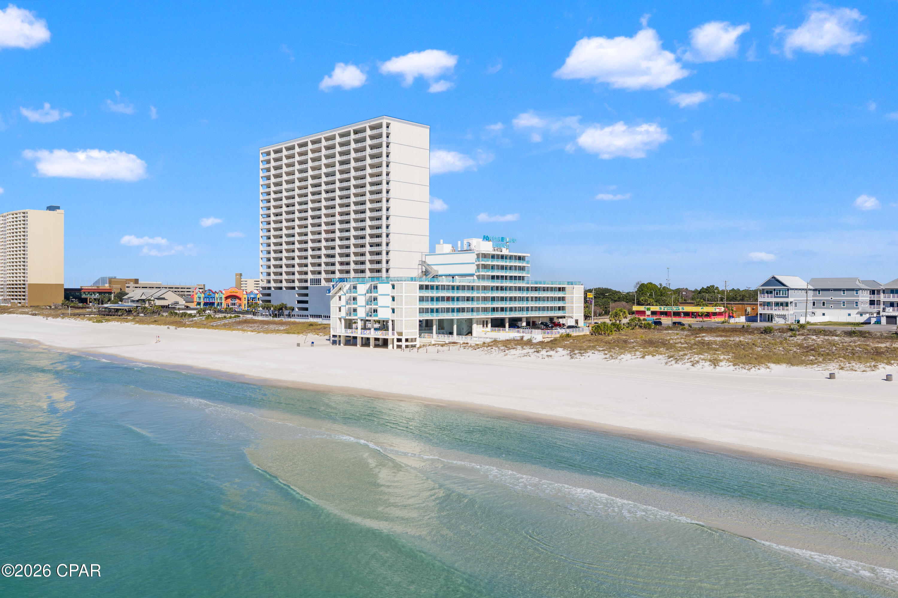 ATTENTION INVESTORS! ALL SPECIAL ASSESSMENTS PAID IN FULL AT ASKING PRICE! Owner Occupied.

COASTAL CHARM & HOMEFELT COMFORT AT FONTAINEBLEAU TERRACE 405

Discover a rare sanctuary where historic charm meets a heartfelt, homey atmosphere. Unit 405 is perfectly positioned on the desirable west side of the building, offering a unique vantage point where you can literally hear the waves crash against the shore right from your front door. This unit is designed with love and carries a genuine ''home feel'' that stands out in a sea of rentals. Secure your piece of the Gulf at an accessible price point!

A HOMEFELT RETREAT: THE PERFECT RENO FOR THAT PERFECT SOMEONE

Stepping into Unit 405, you immediately feel the warmth of a space that has been loved. While this unit is full of character and that sought-after ''homey'' vibe, it is ready for a fresh vision. It needs some upgrades, making it the absolute perfect renovation project for that perfect someone looking to create a custom coastal masterpiece. Please note that while the space is inviting, not all furnishings are included in the sale, providing you a clean slate to bring your own signature style to the beach.

PREMIUM WEST SIDE LOCATION: UNMATCHED PEACE & VIEWS

Experience the most desirable side of the building and the city! Being on the west side of Fontainebleau Terrace means you are adjacent to the protected, low-density Bid-A-Wee Beach. You are perfectly situated just over a mile from the heart of the action, including the luxury shopping of Pier Park, the brand-new Topgolf, and world-class local dining.

YEAR-ROUND REVENUE & LIFESTYLE POTENTIAL

Panama City Beach has evolved into a premier year-round destination. With high-profile events hosted at Pier Park throughout all four seasons--including the New Year's Eve Beach Ball Drop, UNwineD Festival, Bike Week, and Ironman competitions--the opportunity for consistent occupancy is immense. Once you put your finishing touches on this ''diamond in the rough,'' it will be the exact type of cozy, updated retreat that modern travelers crave.

INVESTMENT STRATEGY & HASSLE-FREE OWNERSHIP

The all-inclusive HOA at Fontainebleau Terrace is an investor's dream, covering electricity, water, sewer, trash, and fiber-optic Wi-Fi. This low-maintenance setup allows you to focus on your renovation and hospitality rather than juggling multiple utility bills. This is the ideal entry point for an owner looking to build a dedicated guest base in a historic landmark.

AMENITIES & HISTORIC LANDMARK EXCELLENCE

Fontainebleau Terrace has recently passed its milestone structural inspection and is undergoing enhancements to ensure a bright future for this iconic property. Owners and guests enjoy a beachfront pool, private gated beach access, a 5th-floor rooftop panoramic lounge with 360-degree views, and dedicated parking.

LIVE THE PCB LIFESTYLE

Don't miss this chance to secure a beautifully positioned piece of the historic Fontainebleau Terrace. If you have been looking for a ''homey'' space with the best location in the building to renovate and call your own, this is it. Buyer to verify all information and measurements deemed important. Schedule your private viewing of Unit 405 today and start planning your perfect beach renovation! 

Documents upon request. Buyer to verify all information deemed important.