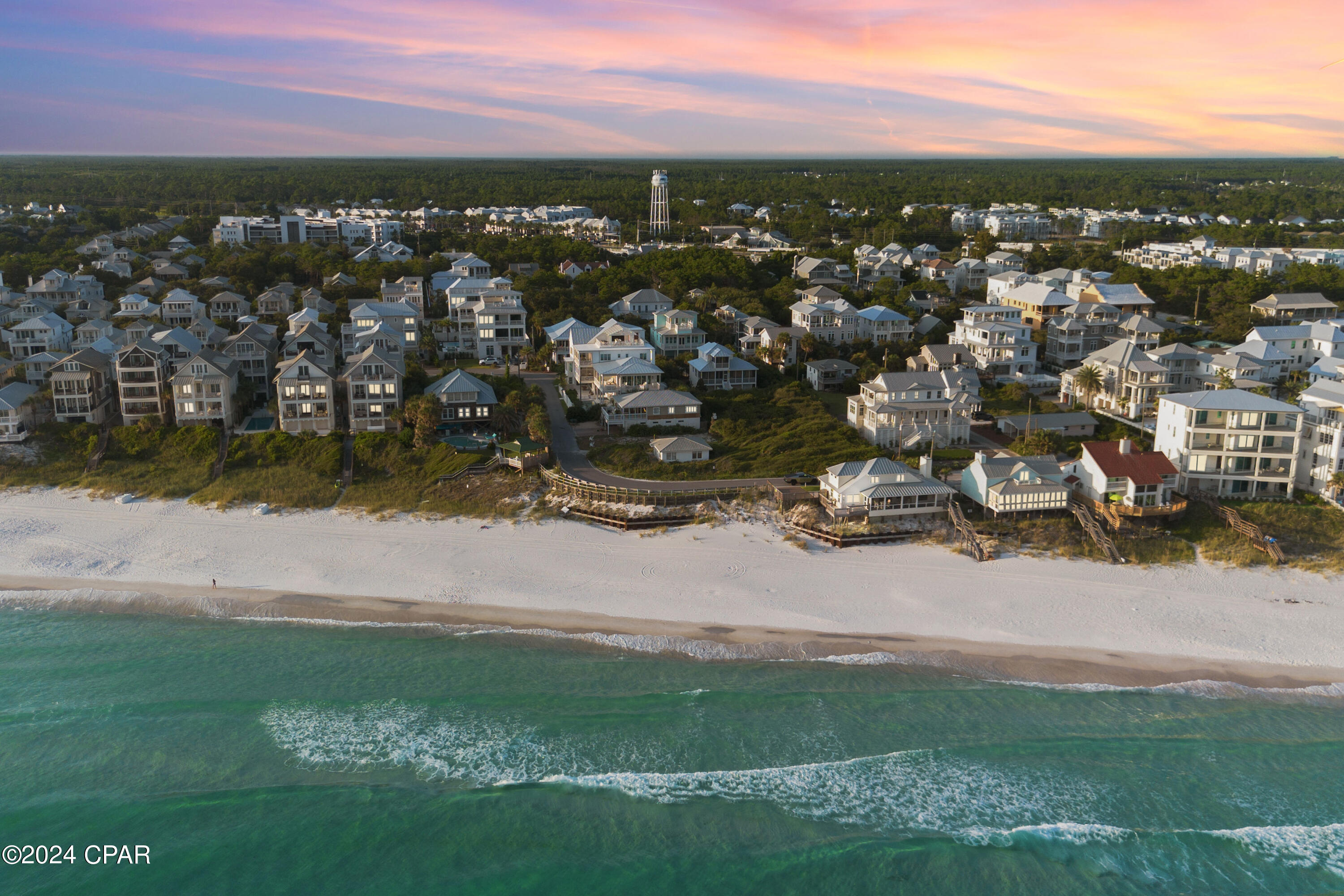 Selling Sunset... LITERALLY. A Rare Opportunity to own property showcasing the most iconic sunset in all of the Emerald Coast... Welcome to Pompano Street in the heart of Inlet Beach. This epic unobstructed view gives you an 82 foot Gulf Vista on which to build your ultimate beach home with the most sought out spot to view sunsets around the breathtaking bend at the end of Pompano Street. This oversized lot has 165 feet of depth making the total footprint .303 acres with enough room to build your mansion, pool, guest cottage and so much more.  Inlet Beach is the most incredible investment possible if you are looking to build a home that would serve as a vacation rental off the beaten path of 30A but close enough to the finest dining and amenities on the Emerald Coast. If you are seeking a respite from the hustle and bustle of 30A, then your dream life awaits on the last vacant lot with unobstructed Gulf front views on Pompano Street.