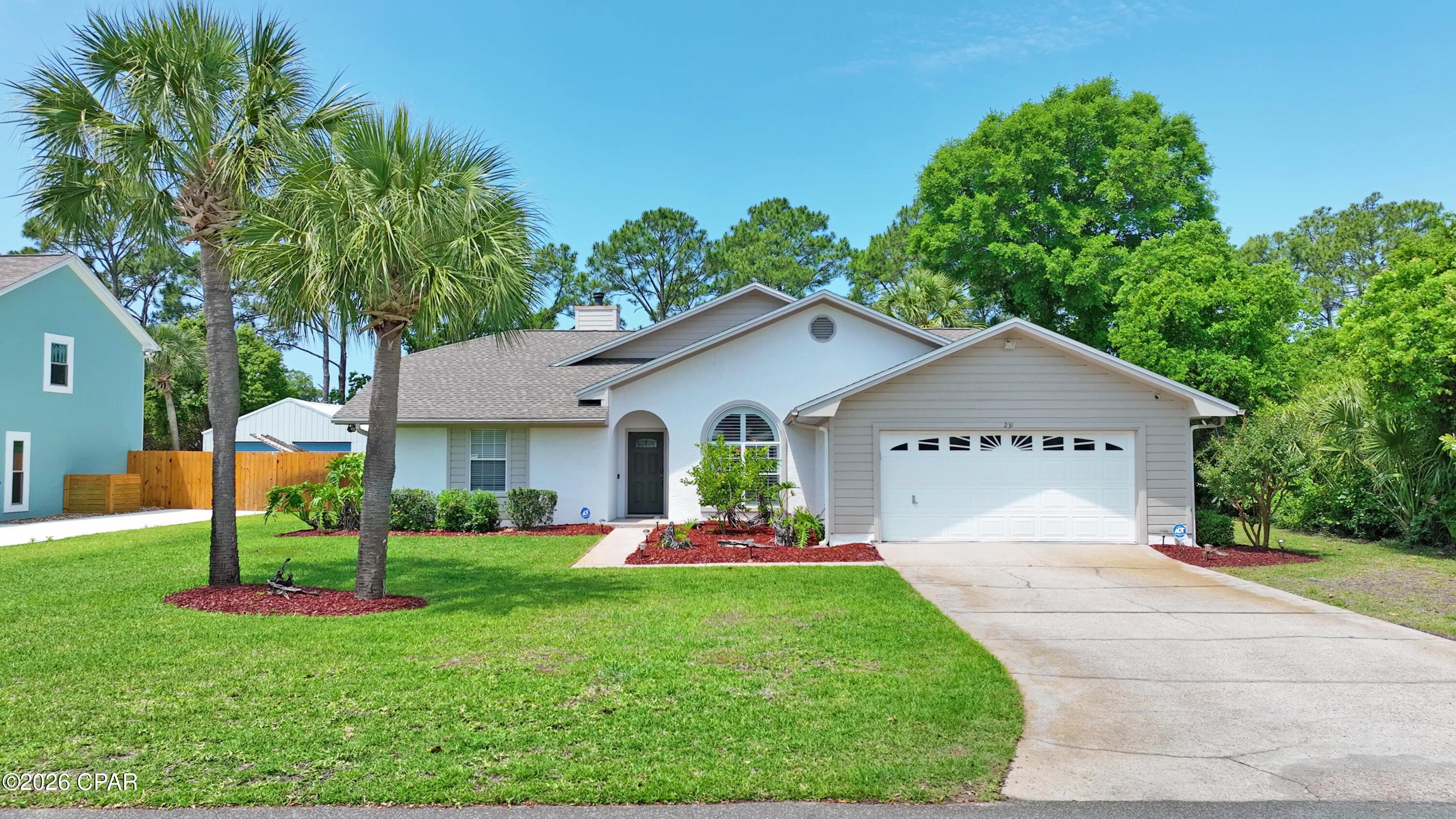 'CURRENTLY UNDER CONTRACT, SELLER WILL CONSIDER BACKUP OFFERS' Welcome to this beautiful and spacious NO HOA UPDATED POOL HOME 4-bedroom (split bedroom), 2-bath ranch-style home designed for comfortable living and effortless entertaining. The open-concept layout features a bright and airy family room with a cozy electric fireplace and large sliding doors that lead out to a covered porch overlooking the sparkling inground pool and serene, park-like backyard.  The heart of the home is the well-appointed kitchen, complete with a large island/breakfast bar, perfect for gatherings and everyday meals. The vaulted master suite offers a private retreat with a generous walk-in closet and a luxurious en-suite bath featuring double sinks, a jetted tub, separate shower and an additional walk-in closet.  Three additional bedrooms provide ample space, with two offering walk-in closets for added storage. Step outside to enjoy the expansive covered porch, ideal for relaxing or entertaining while taking in the peaceful outdoor setting, fenced yard and inground pool.  This home combines space, style, and comfort--truly a must-see!
