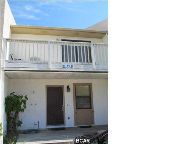 Town home- walking distance to the beach- 2 Bedrooms and 1 full bath upstairs- the bath is shared between the 2 bedrooms-  1/2 Bath downstairs- new paint- interior and new front exterior paint-  Covered porch, fenced back yard and outdoor shower. full size washer and dryer are included as is- the owner will not repair or replace- the washer & dryer-  the property is on SEPTIC system.