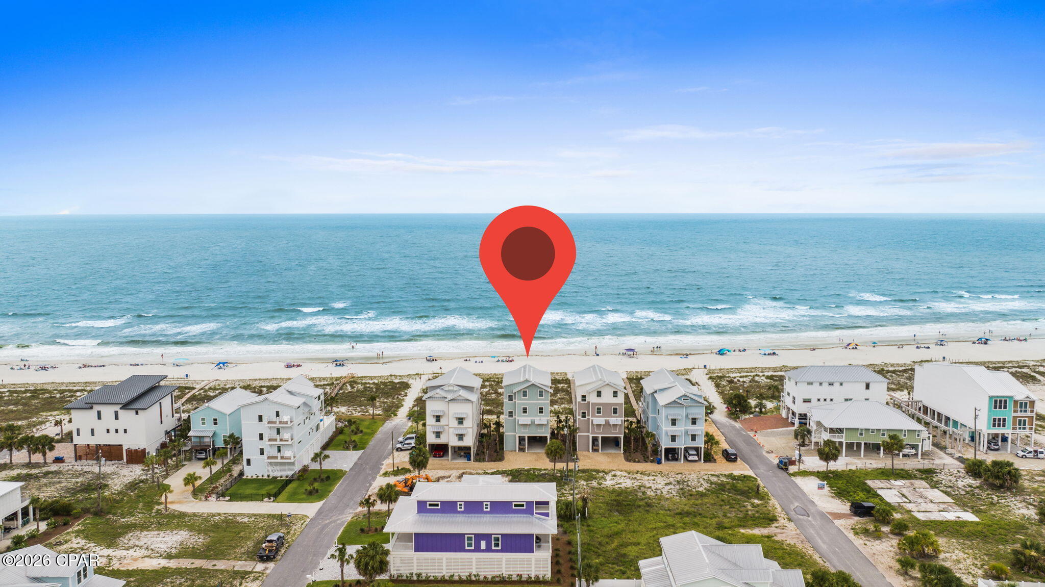 SUNRISE TO SUNSET!! Experience the pinnacle of beachfront living at 116 S 35th St, an extraordinary Gulf-front retreat perfectly positioned along the sugar-white sands of Mexico Beach. This stunning coastal masterpiece offers breathtaking panoramic Gulf views, direct beach access, expansive outdoor living spaces & the perfect blend of luxury, comfort & modern coastal design. Designed for both relaxation & entertaining, the home features spacious accommodations, private bedroom suites, thoughtfully designed gathering areas & multiple levels of Gulf-front balconies that showcase unforgettable views of the emerald waters.  Inside, walls of glass flood the home with natural light while framing endless Gulf vistas. The open-concept living, dining & kitchen areas create a seamless flow ideal for hosting family & friends. High-end finishes, designer lighting, premium flooring, elevated ceilings & coastal-inspired details combine to create a sophisticated yet welcoming atmosphere. Spacious bedrooms provide comfort & privacy, while outdoor living spaces invite you to enjoy morning coffee, coastal breezes & spectacular sunsets over the Gulf. Step outside to your private beachfront oasis featuring a stunning pool overlooking the shoreline. Expansive decks provide ample space for lounging, dining & entertaining, while a private boardwalk leads directly to the beach just steps away. Whether you're swimming, shelling or simply soaking in the coastal scenery, every day feels like a vacation. Located in the heart of Mexico Beach, you'll enjoy easy access to local restaurants, boutique shopping, boating, world-class fishing & all the charm that makes Florida's Forgotten Coast so desirable. Whether you're searching for a luxury beachfront residence, an exceptional vacation home or a premier investment opportunity, this home delivers an unparalleled experience with stunning views, premium construction & unforgettable beachfront living. Call for your private tour & LIVE THE BEACH LIFE!