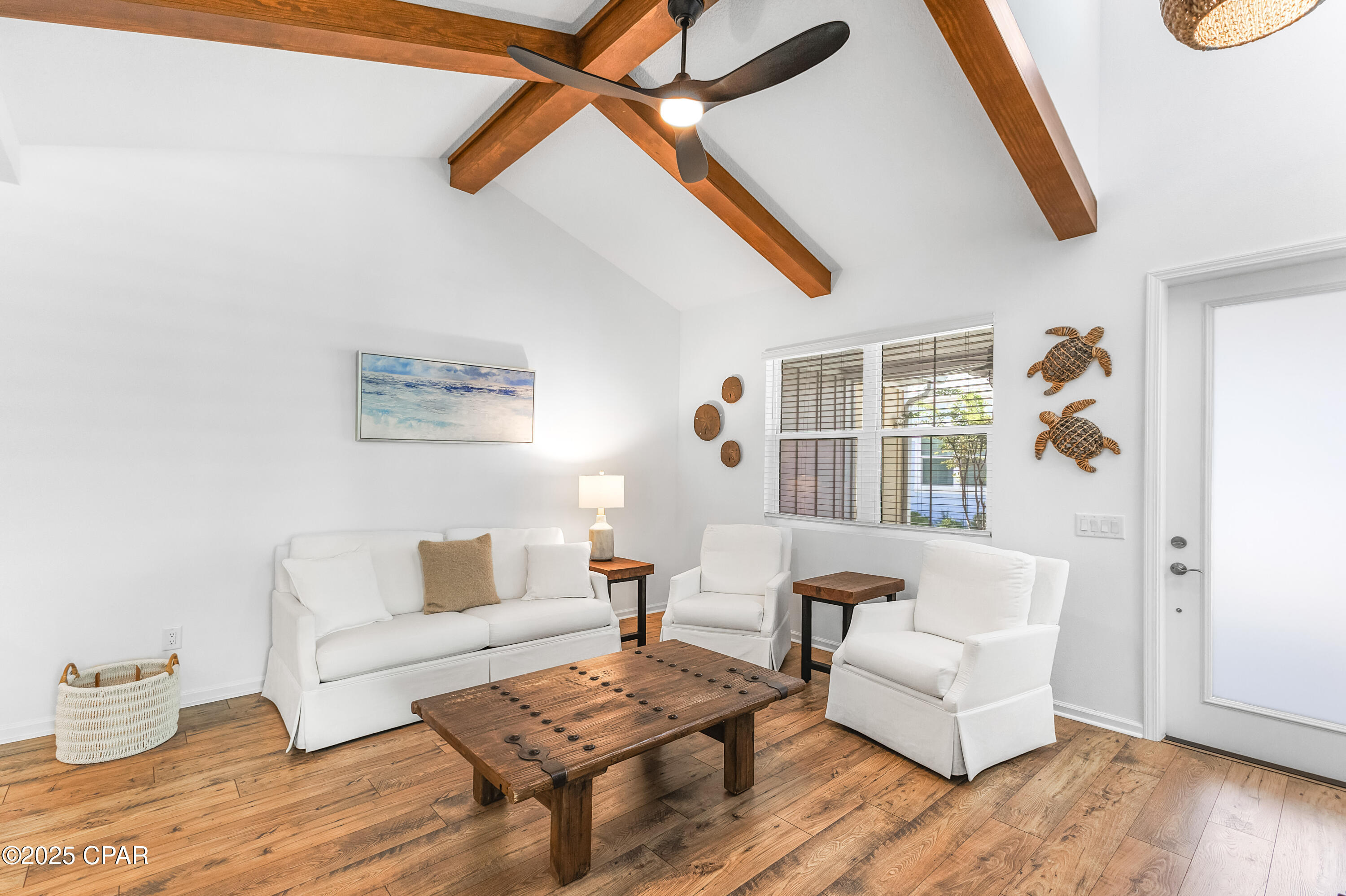 Fully furnished 2 bedroom cottage located in Latitude Margaritaville with a 2 car garage, plus one assigned space in parking area. This is a 55+ active community with numerous amenities and activities. This beautiful cottage is well equipped with stainless steel appliances and quartz countertops in kitchen. The dining room has ample seating for six. The primary bedroom has a king bed and the second bedroom has a queen bed. The lanai is screened with patio furniture for your enjoyment. A one year lease is preferable, but will consider 6 months. Tenant must be 55 or over. No pets or smoking allowed. A credit check is required plus a deposit and a cleaning fee.