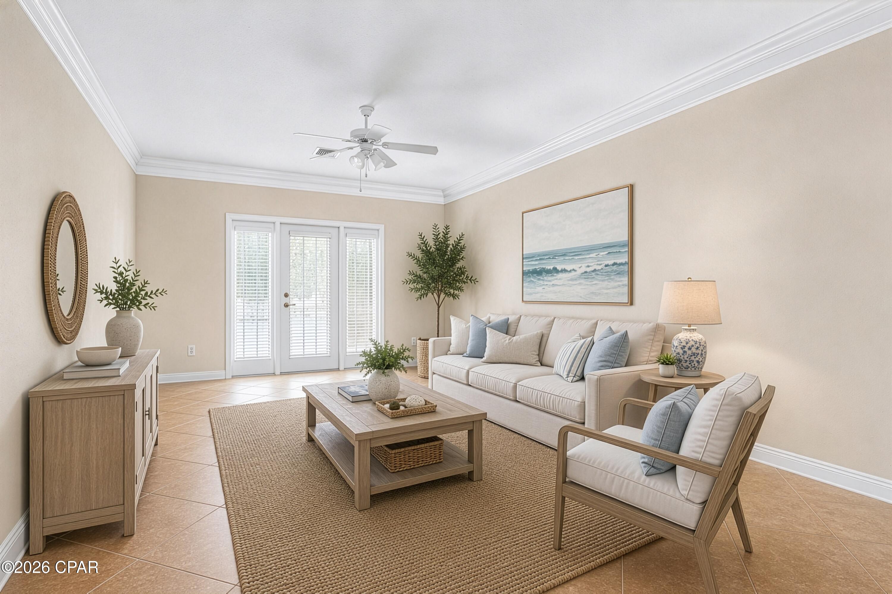 Seller has proactively addressed the roof -- property is currently insurable and seller has obtained insurance quotes available upon request. For buyers seeking a new roof, seller has a licensed contractor identified, quotes in hand, and is open to a closing concession toward replacement for offers near asking price. HOA architectural review process is in place and the path forward is clear. Seller is motivated!

Just a short drive from the white sand beaches and the energy of Panama City Beach, this home offers the kind of everyday living that feels easy, comfortable, and connected to everything people love about the area.

Step inside and you're greeted by natural light that carries through the main living spaces, creating a bright, relaxed setting that works just as well for quiet mornings as it does for evenings with friends and family. The flow between the living, dining, and kitchen areas makes it simple to stay connected, whether you're cooking dinner, hosting game night, or just catching up after a long day.

The kitchen is designed for real life, with plenty of space to prep, gather, and keep things moving without feeling crowded. Bedrooms offer a private retreat at the end of the day, with a calm, comfortable feel that makes it easy to unwind. The primary suite gives you a place to reset, while additional rooms provide flexibility for guests, a home office, or whatever fits your lifestyle.

Out back, there's room to enjoy Florida living the way it's meant to be. Whether it's weekend cookouts, letting pets roam, or simply enjoying the fresh air, the outdoor space adds another layer of livability to the home.

Located in a growing area with convenient access to shopping, dining, and entertainment, this property also keeps you close to the Gulf without the constant hustle. It's a setting that works for full-time living, a second home, or an investment opportunity.

This is the kind of home where daily routines feel a little more enjoyable, and where time spent at home is something to look forward to.