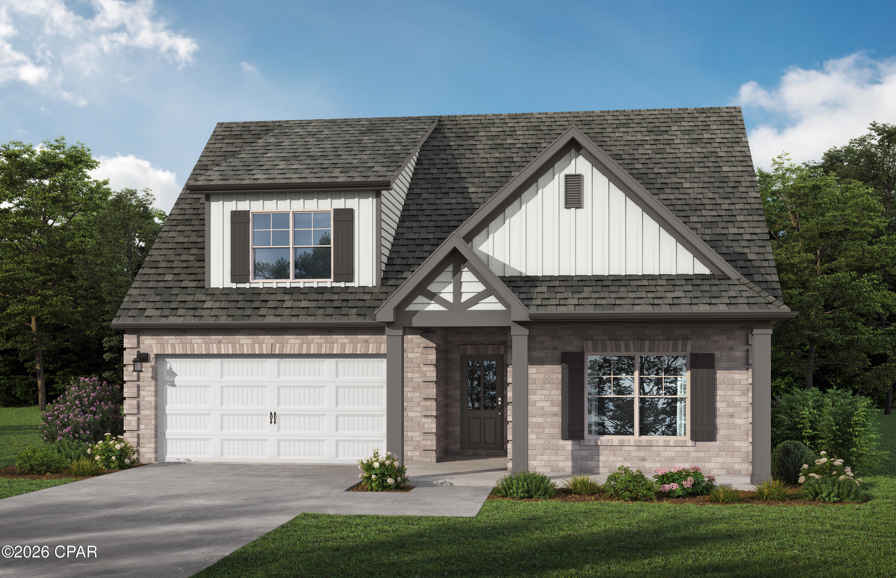 Welcome to The Kimbrell II, a gorgeous open-concept home thoughtfully designed for elegant modern living. This beautiful plan features a classic brick exterior and an inviting covered porch. Inside, the open layout seamlessly connects the family room, kitchen, and dining area, creating the perfect space for entertaining guests. The private primary suite boasts a luxurious bath, while the additional bedrooms offer maximum flexibility. Complete with a versatile second level and optional full bath, this stunning home will easily adapt to your everyday lifestyle. Visuals feature a similar home for inspiration. Pricing is the base starting point; final price varies based on selected features.