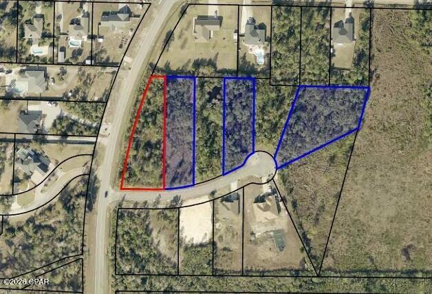 Builder or Developer Opportunity. This listing is for 4 separate lots. 4501, 4503, 4507, 4511 Tara Ln. Great location in High Point Preserve. Paved road and a Cul-de-Sac. All lots are over .6 of an acre totaling 2.671 acres. Great proximity to Deerpoint Lake. Beautiful homes in the area.