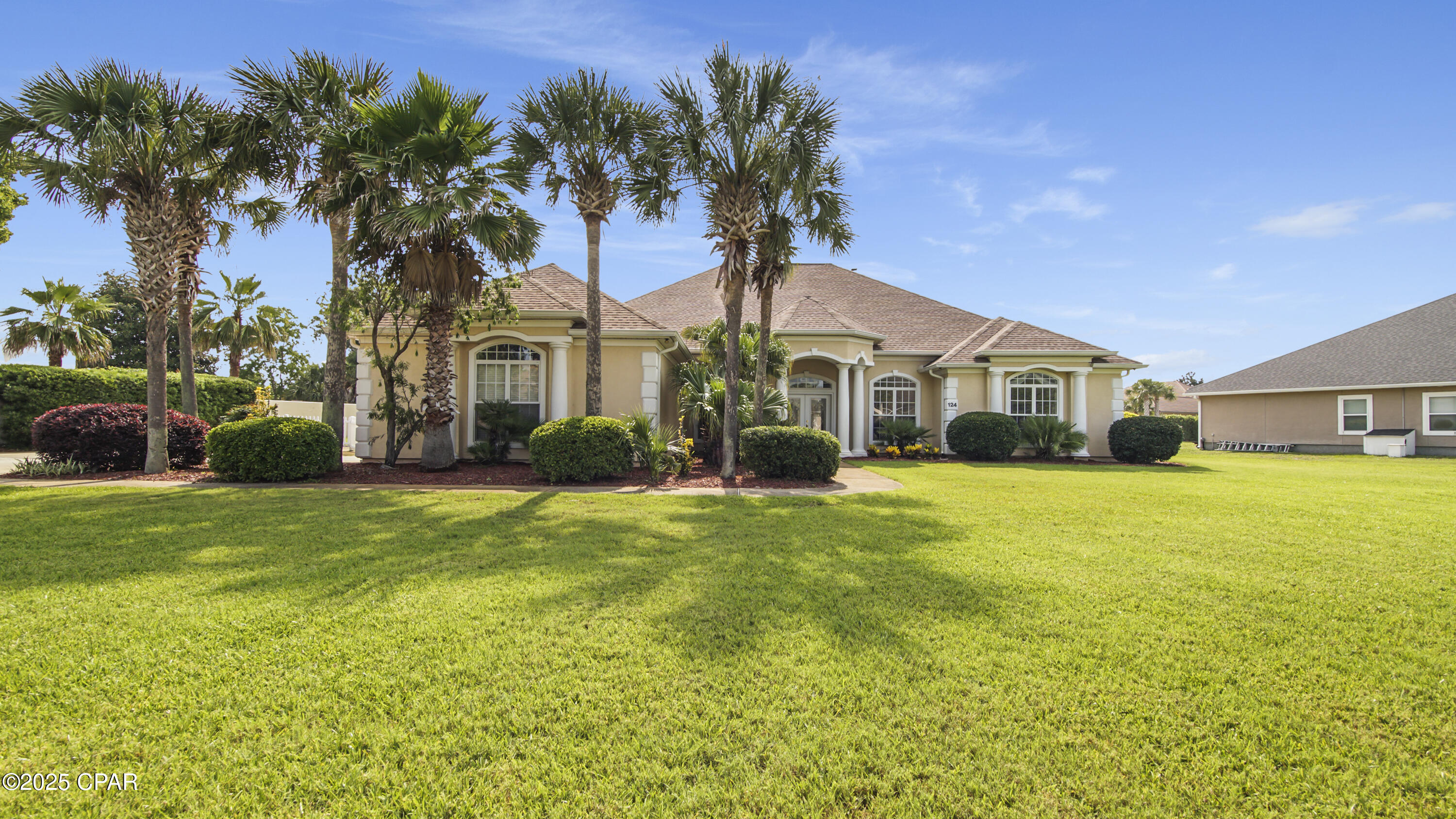 This home was designed and built by the current owner. It features a wide open floor plan with large bedrooms and spacious baths. The superior construction is evidenced by the high ceilings, quality tile flooring, stacked crown moldings, bullnose drywall finish and much more! The landscaping has been meticulously maintained and features a beautiful pool in the fenced back yard. The home is located in the Legend Hills section of Bay Point. Bay Point has a championship, Nicklaus Golf course, clay tennis courts, restaurants and a full service marina just a short boat ride to Shell Island or the Gulf. The furniture can be negotiable.