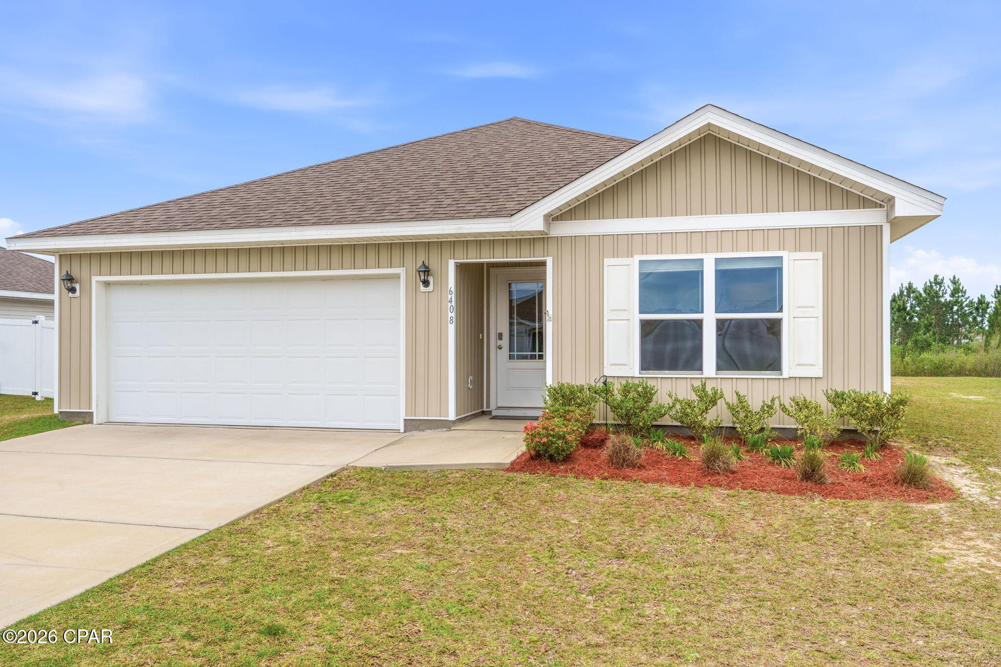 Welcome to the highly sought-after Liberty community, known for its incredible amenities including two resort-style pools, a splash pad, playground, gym, pickleball courts, and so much more!

This well maintained three bedroom, two bathroom home offers comfortable living with a functional layout and a private backyard is perfect for relaxing or entertaining.

Conveniently located less than 20 minutes from Tyndall Air Force Base and just minutes from shopping, dining, and grocery stores, this home combines lifestyle, location, and value all in one.