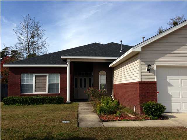 Very nice 4 bedroom 2 bath home in Camryn's Crossing subdiv. Freshly painted inside. Vaulted ceiling, gas fireplace, breakfast bar, glass-enclosed Florida room, sprinkler system, privacy fenced. Near Bay Haven Charter Academy, Hiland Park Elementary, & Mosley