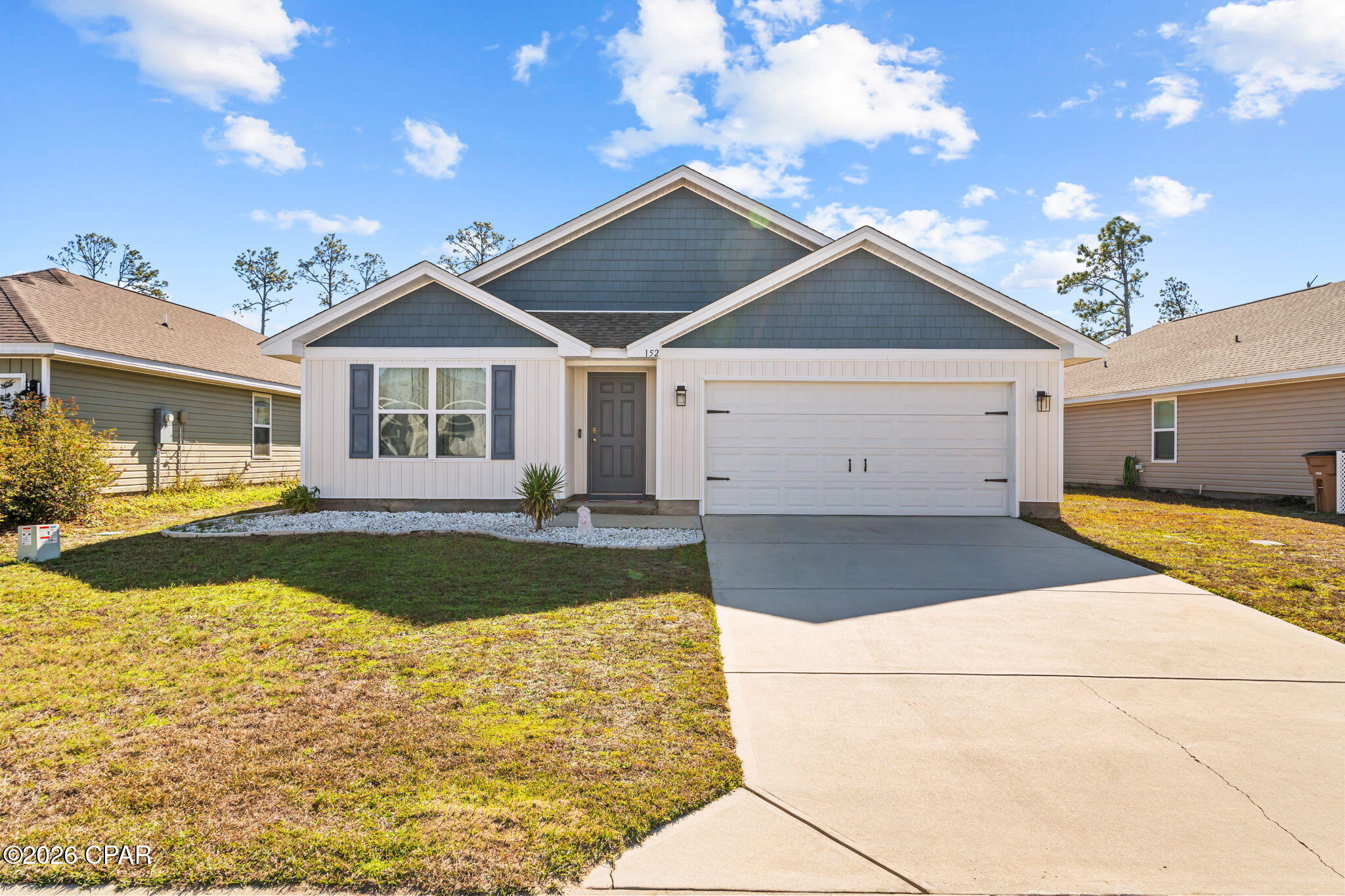 Beautifully maintained 4-bedroom, 2-bath home located in the highly desirable Fanning Bayou community, where residents enjoy an abundance of amenities including a resort-style pool, grilling areas, playgrounds, dog parks, and beautifully maintained common spaces.

From the moment you step inside, you'll feel right at home. Designed with comfort and functionality in mind, the open-concept floor plan seamlessly connects the living, dining, and kitchen areas--creating the perfect space for both everyday living and entertaining.

The open kitchen features a spacious breakfast bar, stainless steel appliances, and ample counter space, making it ideal for hosting family and friends. The spacious primary suite offers a relaxing private retreat with a double vanity, soaking tub, separate shower, and walk-in closet.

Three additional bedrooms provide flexibility for guests, a home office, or growing household needs.

With contemporary finishes, a thoughtful layout, and a prime location near the water, dining, and more, this home offers the perfect blend of comfort, convenience, and modern coastal living in one of the area's most sought-after communities.