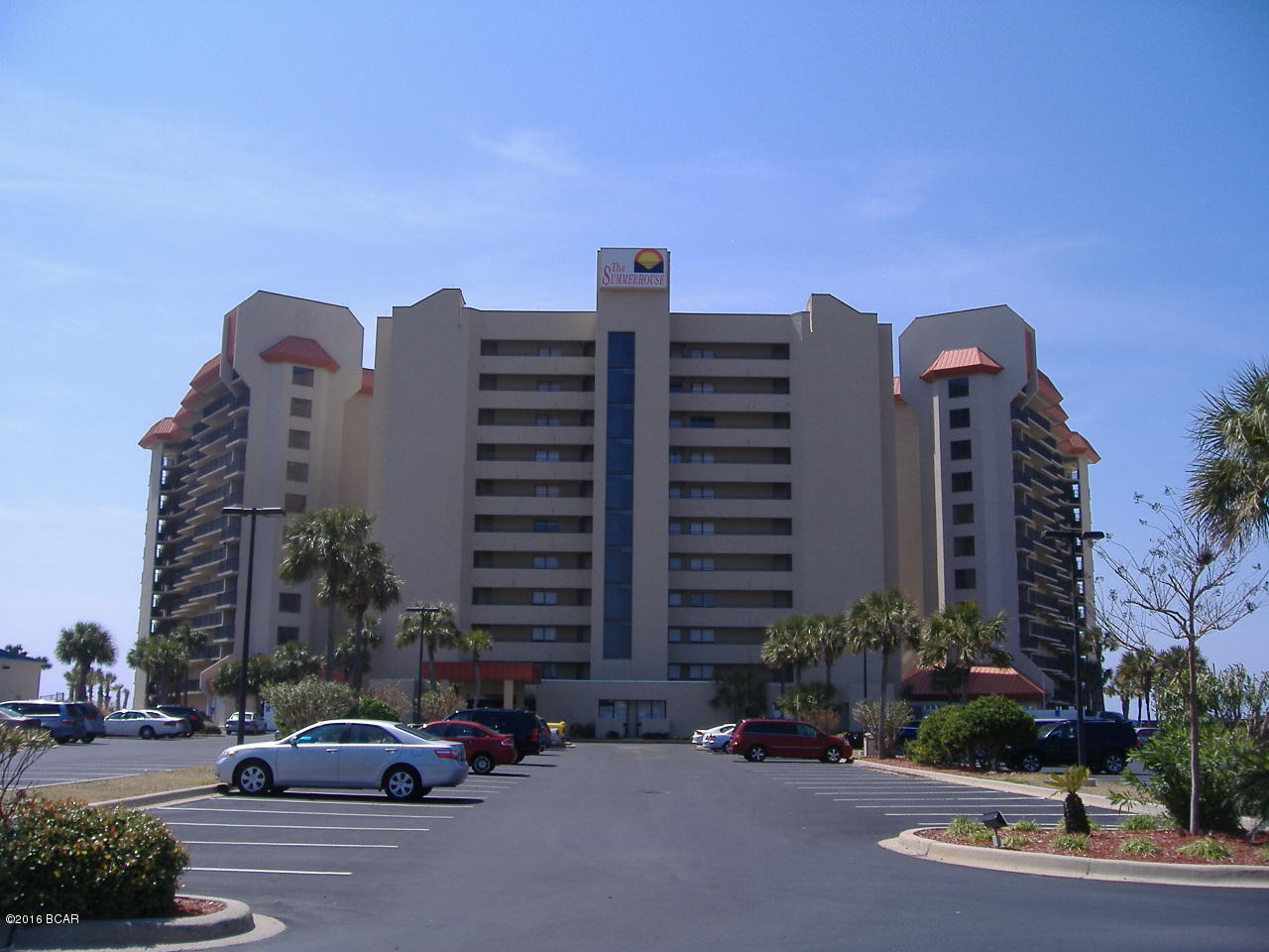 Summerhouse Condos on Thomas Dr. has been a owner and guest favorite for years. 
 This gulf front complex offers two bedroom/two bath units all facing the beach and gulf waters.  This owner has updated its flooring throughout the unit, This condo comes fully furnished along with normal kitchenware ready to entertain your guest and family.  Your balcony offers you a place to sit back with a cool drink and watch the pelicans fly by close enough to touch).  Afternoon sunsets are ''IKodak moments''
      Summerhouse has two pools, a hot tub, and kiddie pool, tennis, racketball, and shuffleboard courts, gameroom, owners lounge, onsite convenience sore, onsite HOA and Rental offices.  There is also a large gulf front gazebo which is perfect for people watching, reading a book, or just having a snack. Summerhouse is also conveniently located to area grocery stores, some of the areas best dining options, and most of the areas dive, sightseeing, and fishing fleets.  World famous St. Andrews State Park is also close by at the East end of Thomas Dr.