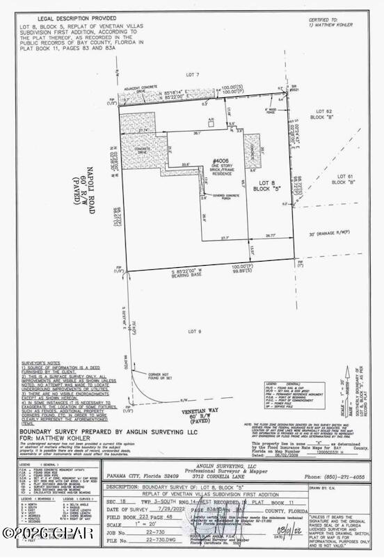 Venetian Villa 1st Add Replat - Residential