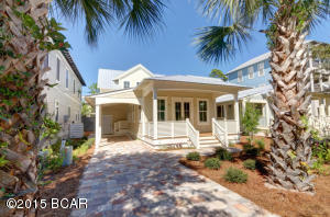 Light bright and move in ready 25 Eastern Lake Court is located on the South side of Hwy 30-A in the quaint community of Cottages at Eastern Lake. Interior appointments include a large master suite on the first floor, hardwood floors though out the home, tile bathroom floors and showers, open kitchen with breakfast bar, stainless appliances including a wine cooler, crown molding, tank less hot water system, gas stove. Exterior features include a screen porch, covered parking with storage closet, impact windows and doors. Cottages offers a community pool, paver streets and community street lights with beach access at the end of Lakewood Drive. Located in the heart of Seagrove Beach this home is perfect for a permanent residence and or vacation rental