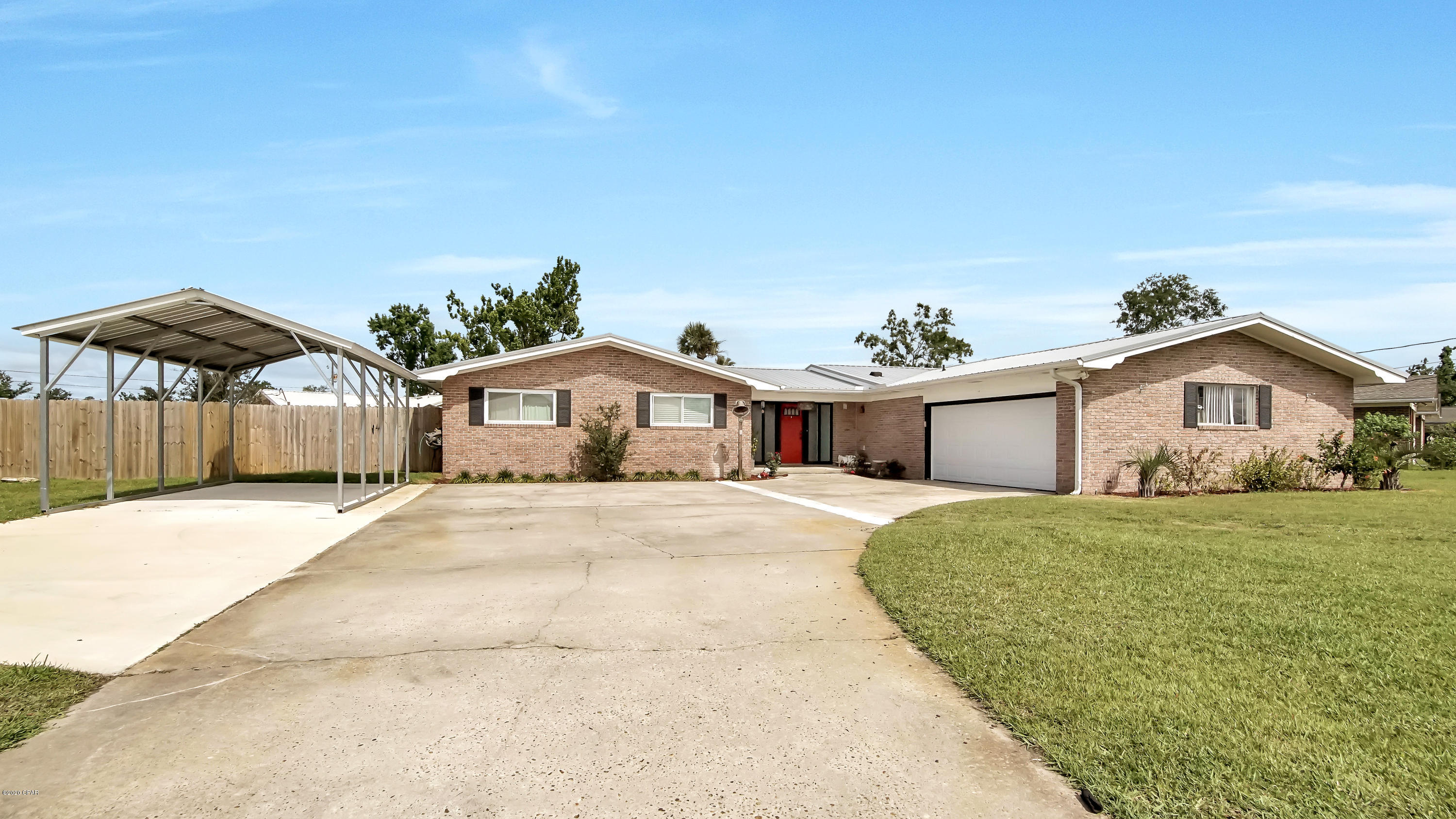 CURRENTLY UNDER CONTRACT, SELLER ACCEPTING BACKUP OFFERS

A great family brick home with updated features, centrally located near 23rd St & Hwy 390 in the established neighborhood of Huntington Estates. This home offers ample amount of parking for both your daily drivers or even boat/camper with the added covered carport. Interior welcomes you with living room area filled with plenty of natural lighting. Four large & spacious bedrooms feature new flooring & plenty of room, versatility with the master featuring large walk-in closet, & the fourth bedroom converted into an office. 

The kitchen has plenty of counter space/cabinetry storage with eat-in area. The Family Room showcases custom built-ins around the fireplace. Enjoy the upcoming summer days on the extended back patio, perfect for grilling out with friends & family. Cool off in the in-ground pool featuring new tile and surrounding pavers. The fully-fenced in backyard also features a brand new yard shed that will convey with the home. Video preview of this property available as well!
All sizes/info/measurements approximate; please verify.