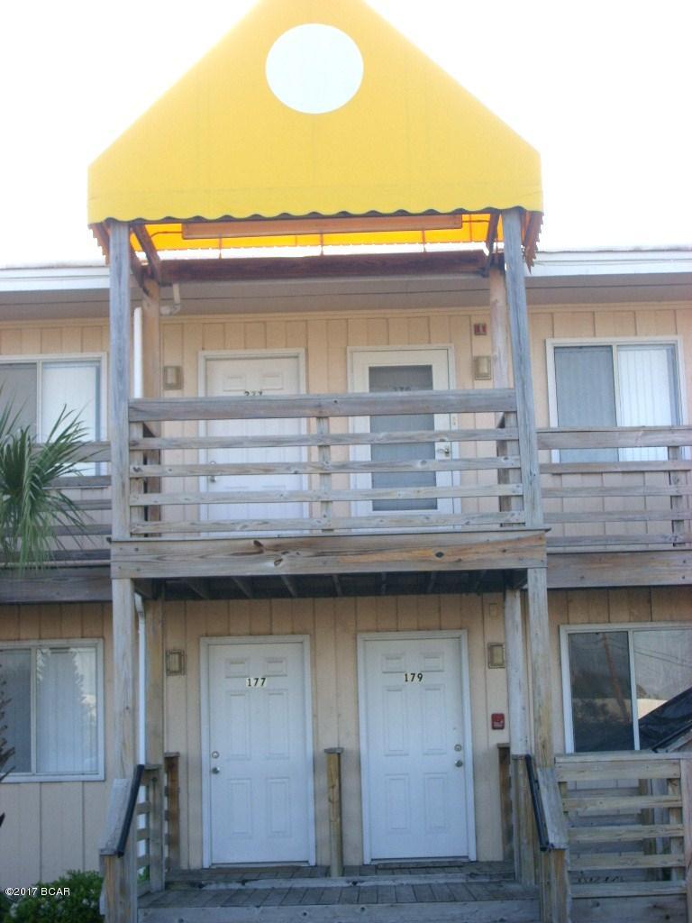 Breath-taking sunsets over looking the bay.  Gorgeous unit, recently remodeled and comes Furnished.  Efficiency-like with a Murphy bed. Also has a separate (6x8) room that could be used as a small bedroom or closet & storage. Near Panama City Naval Base, schools restaurants, shopping centers, colleges, and beaches. On property access to the marina, fishing,boat slips, community pool.  This unit includes basic cable, water, sewage, garbage and monthly pest service. Don't Miss out on this one!!