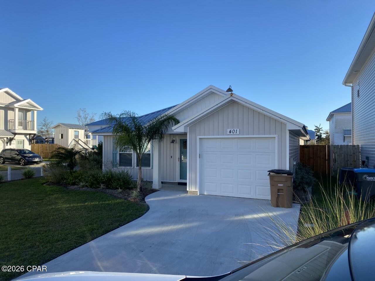 Great home in the Callaway area. 2019 Construction on a corner lot with nice fenced back yard area. This home features a fantastic great room with vaulted ceilings, island kitchen, and hard surface flooring. The master bedroom has a tray ceiling with sliding glass door leading to back yard, and the master bathroom features double sink and walk in closet. Only minutes from shopping and dining as well as just a short drive to Tyndall Air Force Base.