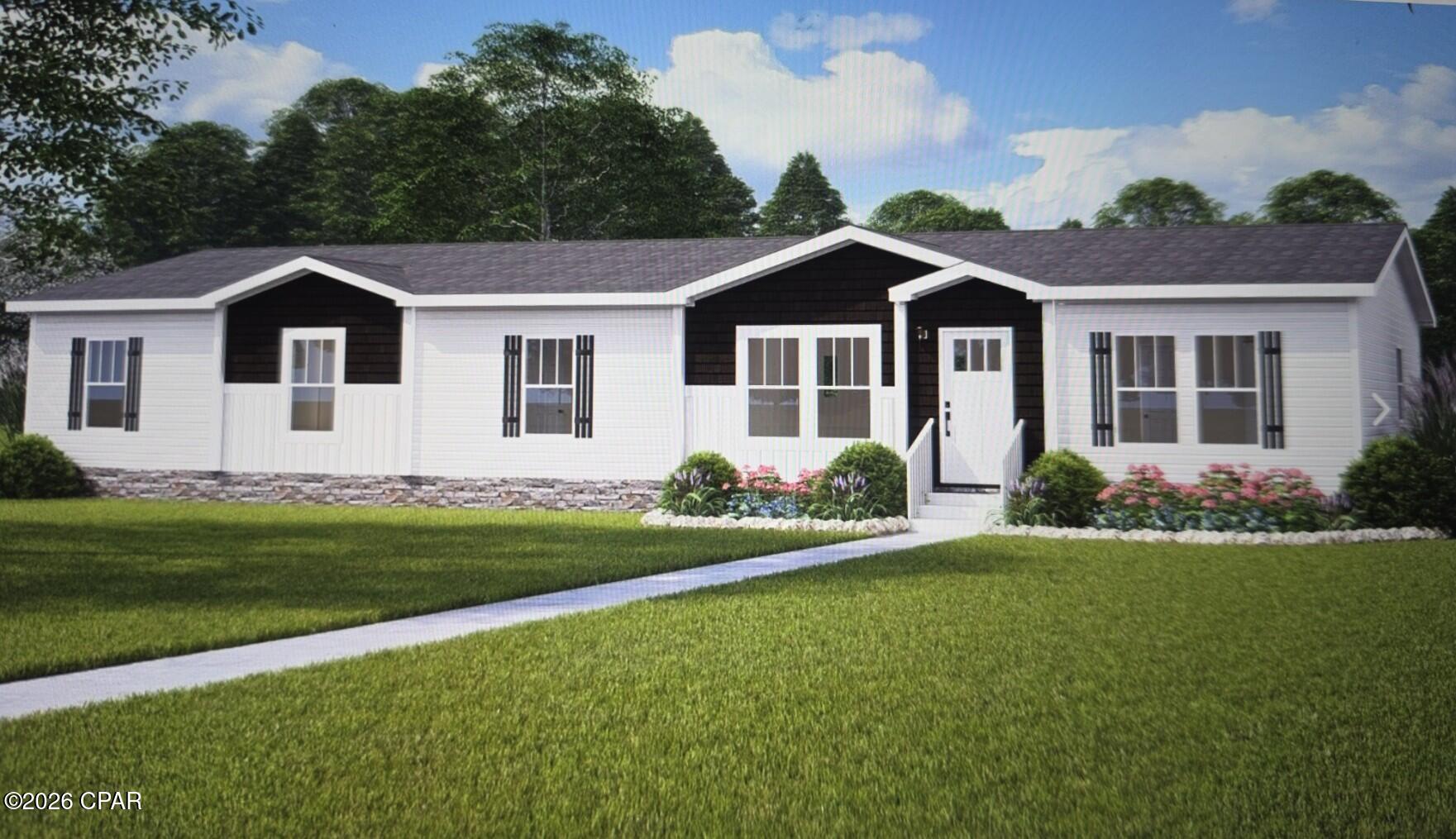 Brand-new 2026 ''The Boujee Lux''  this double-wide manufactured home offers a spacious 2,160 square feet of living space designed for modern family living. With four bedrooms and three full baths, there's plenty of room for everyone to thrive. The home features durable 2x6 exterior wall construction for enhanced durability and energy efficiency, plus finished sheetrock walls for a clean, contemporary look. A ceramic shower adds a touch of everyday luxury. .  We have lenders that can help make your dream of home ownership a reality. Located in Compass Lake in the Hills Unit 5, residents enjoy a tranquil setting just 30 minutes from Panama City, providing a great balance of peaceful community living and easy access to city amenities. Contact your agent for more information. 
All measurements are to be verified by buyer.