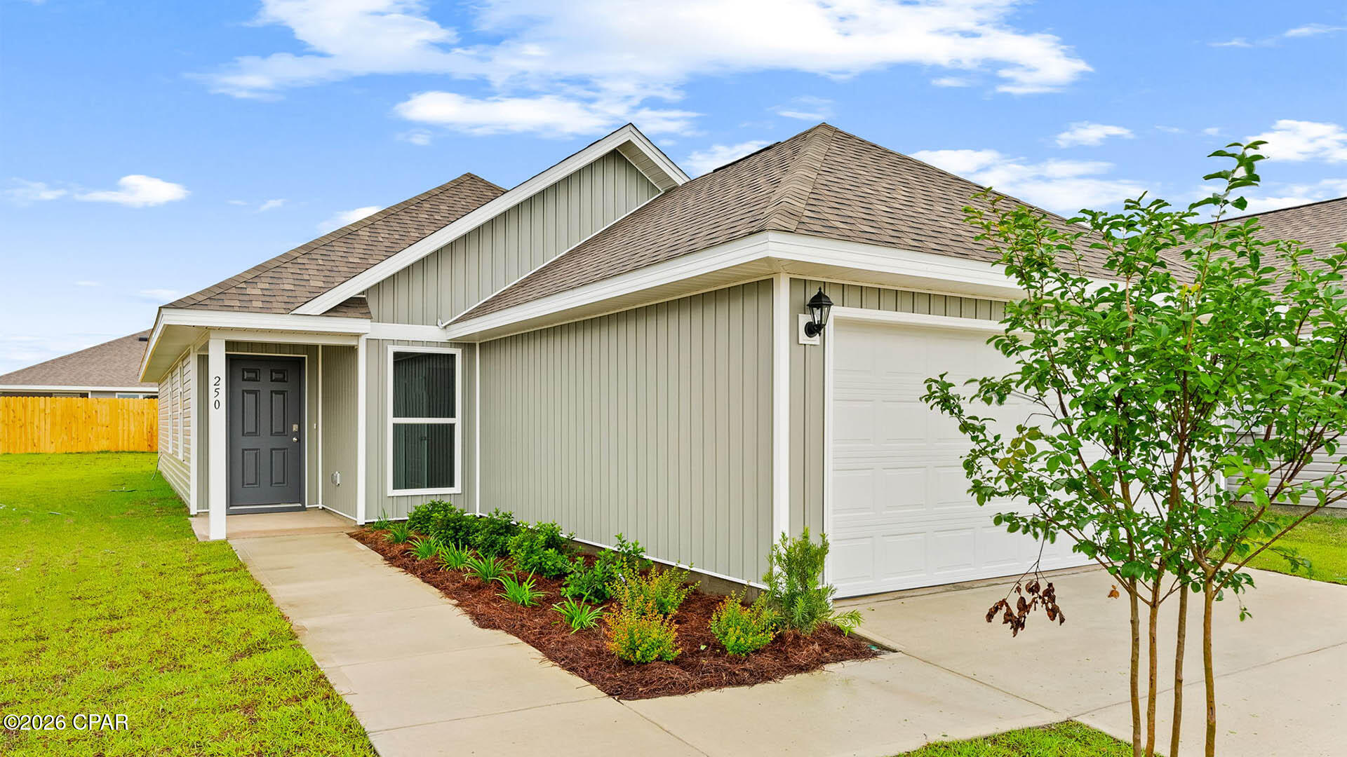 The Celeste floor plan is a 3-bedroom, 2 bathroom, 1,427 square feet open concept home. As you enter, you will notice the living room as the focal point of the home as it opens to the kitchen, hallway, and primary bedroom.

The main areas are made with beautiful EVP flooring and carpet in the bedrooms. The kitchen has quartz countertops and shiny stainless-steel appliances including a stove, microwave, and dishwasher. The bathroom also has quartz countertops and EVP flooring, and the primary bathroom features a double vanity while the guest bathroom features a single vanity. Like all homes in Park Place, the Celeste includes a Home is Connected smart home technology package which allows you to control your home with your smart device while near or away.

On the outside you will see durable vinyl siding and the spacious 2 car garage. Each home has dimensional shingles with a 30-year warranty. Each yard is fully sodded and has plenty of room to enjoy activities with your family or friends. Our Park Place community features underground utilities making it less susceptible to damage from severe weather leading to fewer outages and more reliable service. Residents of Park Place can enjoy exclusive access an amenity center complete with a pool and playground for all to enjoy.

Whatever home you're looking for, you will find one at Park Place. Stop by the model home or schedule a tour online today!