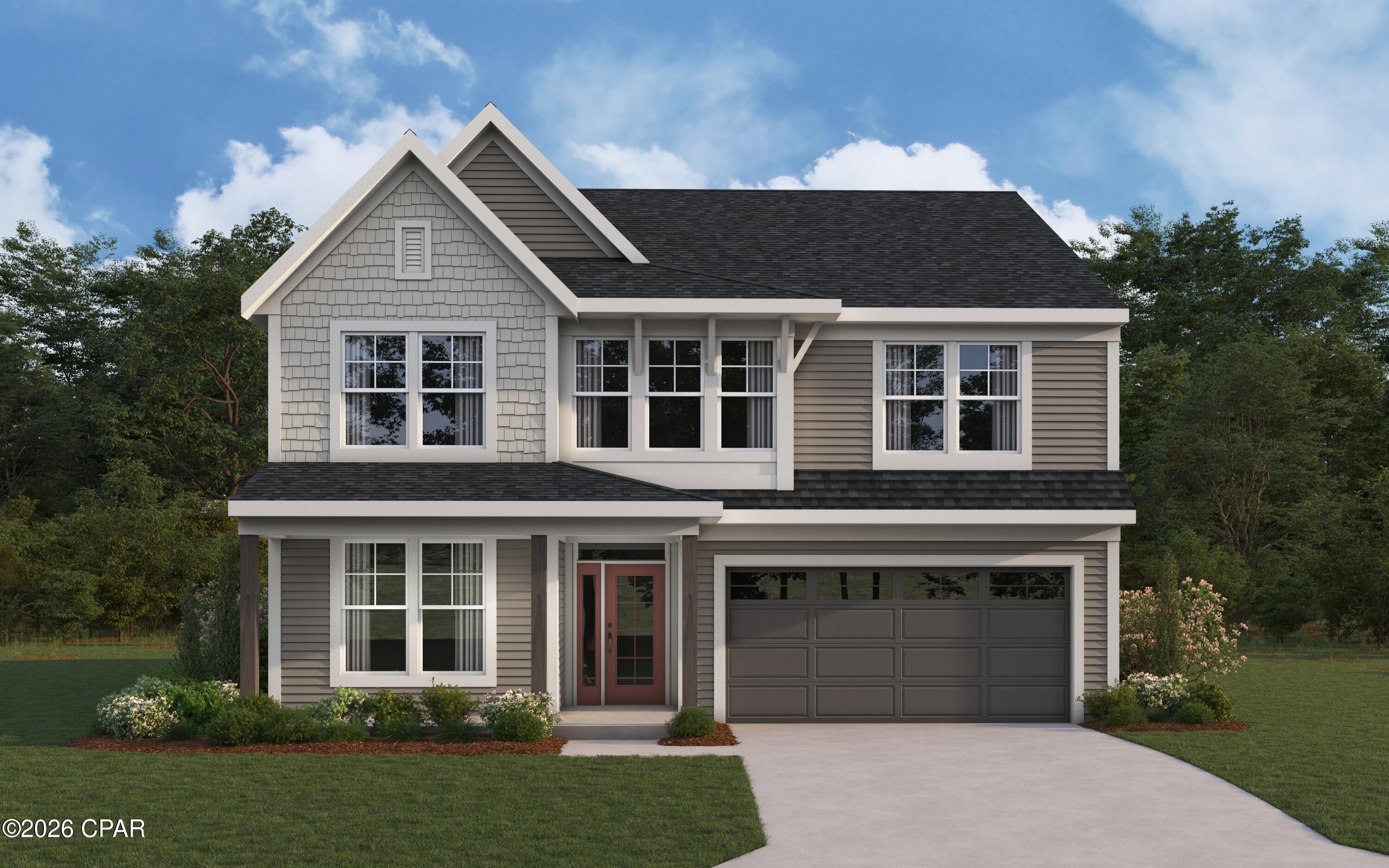New construction by Fischer Homes in the beautiful Breakfast Point East community, featuring the stunning Ivy design. This unique plan offers 4 bedrooms 3 full baths, and 1 half baths. The expansive family room is the perfect gathering space. Spacious open kitchen with a large island and walk-in pantry connects to the morning room, that walks out to the patio. The owner's suite is on the main  level and features a spacious private bath and oversized walk-in closet. Upper level features 3 additional bedrooms, hall bathroom, and loft area. The spacious 2-bay garage completes this exceptional home.