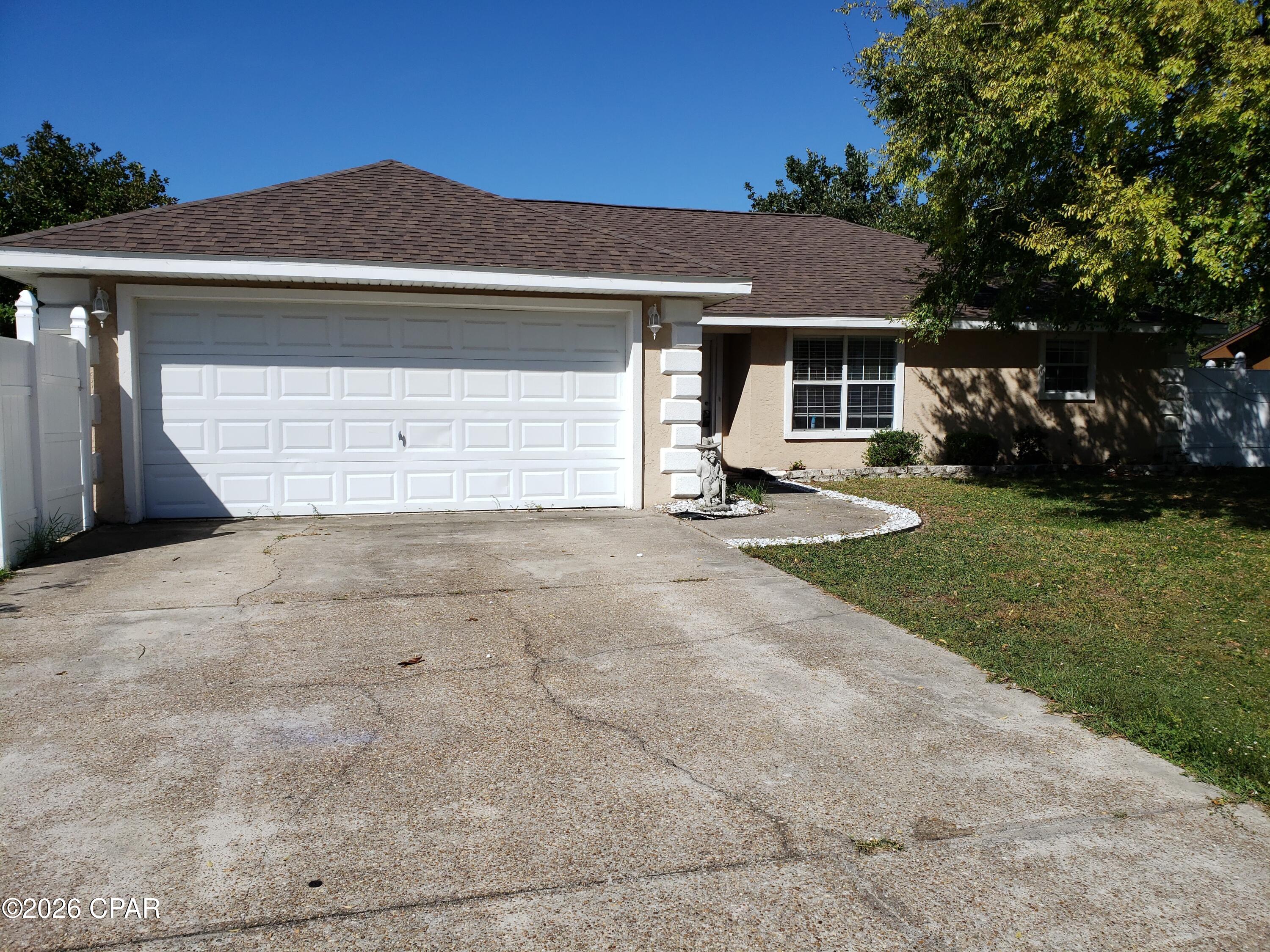 Welcome to this spacious 2Bed/2Ba Home w/Easy Access to ALL PCB!

Located in an established neighborhood in vibrant Panama City Beach, FL, this home offers a perfect blend of comfort and convenience. The house features a split floor plan with two generously sized bedrooms and two full bathrooms, providing ample space for relaxation and daily routines. The bonus room adds versatility to the floor plan, while the ceiling fans ensure a comfortable atmosphere throughout the year. The kitchen is equipped with a breakfast bar, perfect for casual dining!

The fenced backyard offers a private outdoor space, complemented by a covered back patio, ideal for entertaining or simply enjoying the Florida weather. The house also includes a laundry/utility room for added convenience, and a welcoming covered front entry. An exterior storage shed provides additional space for your storage needs!

Experience the best of Panama City Beach living in this well-appointed home!

---------------------------------------------------------------------------------

*ALL pets are subject to owner approval & non-refundable fees. NO Cats; Small/Nonaggressive Dogs ONLY, Limit 2.*