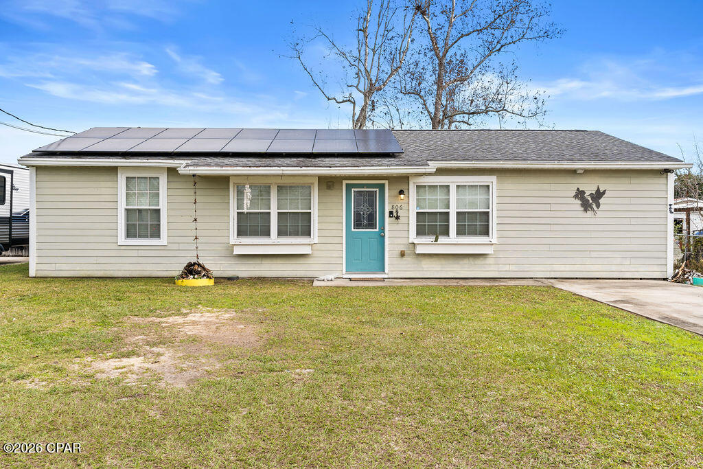 CURRENTLY UNDER CONTRACT, SELLER WILL CONSIDER BACKUP OFFERS

Charming & Centrally Located 3BR/2BA Home with Fenced Yard and Playground

Welcome home to this charming 3-bedroom, 2-bath detached single-family residence, ideally located within 15 minutes of Tyndall Air Force Base and less than 30 minutes from the sugar-white sands of Panama City Beach at Rick Seltzer Park.

The exterior offers a large, fully fenced backyard--perfect for pets, play, and entertaining--highlighted by an awesome playground that conveys endless fun. A spacious shed with additional covered storage provides plenty of room for tools, toys, and outdoor equipment.

Inside, you'll find an updated kitchen and bathrooms designed for both style and functionality. The kitchen features granite countertops, stainless steel appliances, a breakfast bar, a generous pantry area, and a cozy eat-in dining space.

The primary suite includes a private en suite bathroom with a walk-in shower, creating a comfortable retreat at the end of the day.

Centrally located and move-in ready, this home offers the perfect combination of convenience, comfort, and outdoor enjoyment--schedule your showing today